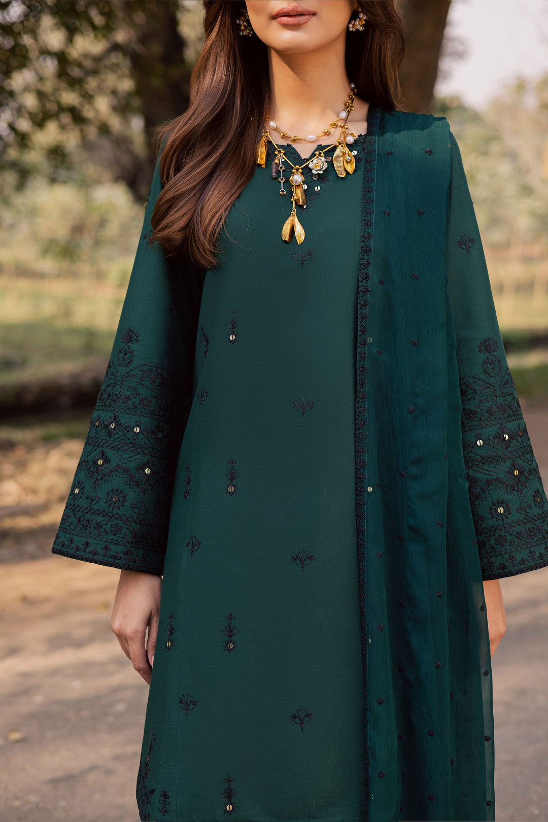  Sabz Meeraki 3Pc - Embroidered Khaddar Dress BATIK WINTER PRET 2025  BATIK   XS / Ocean Green / Khaddar-S / Ocean Green / Khaddar-M / Ocean Green / Khaddar-L / Ocean Green / Khaddar-XL / Ocean Green / Khaddar