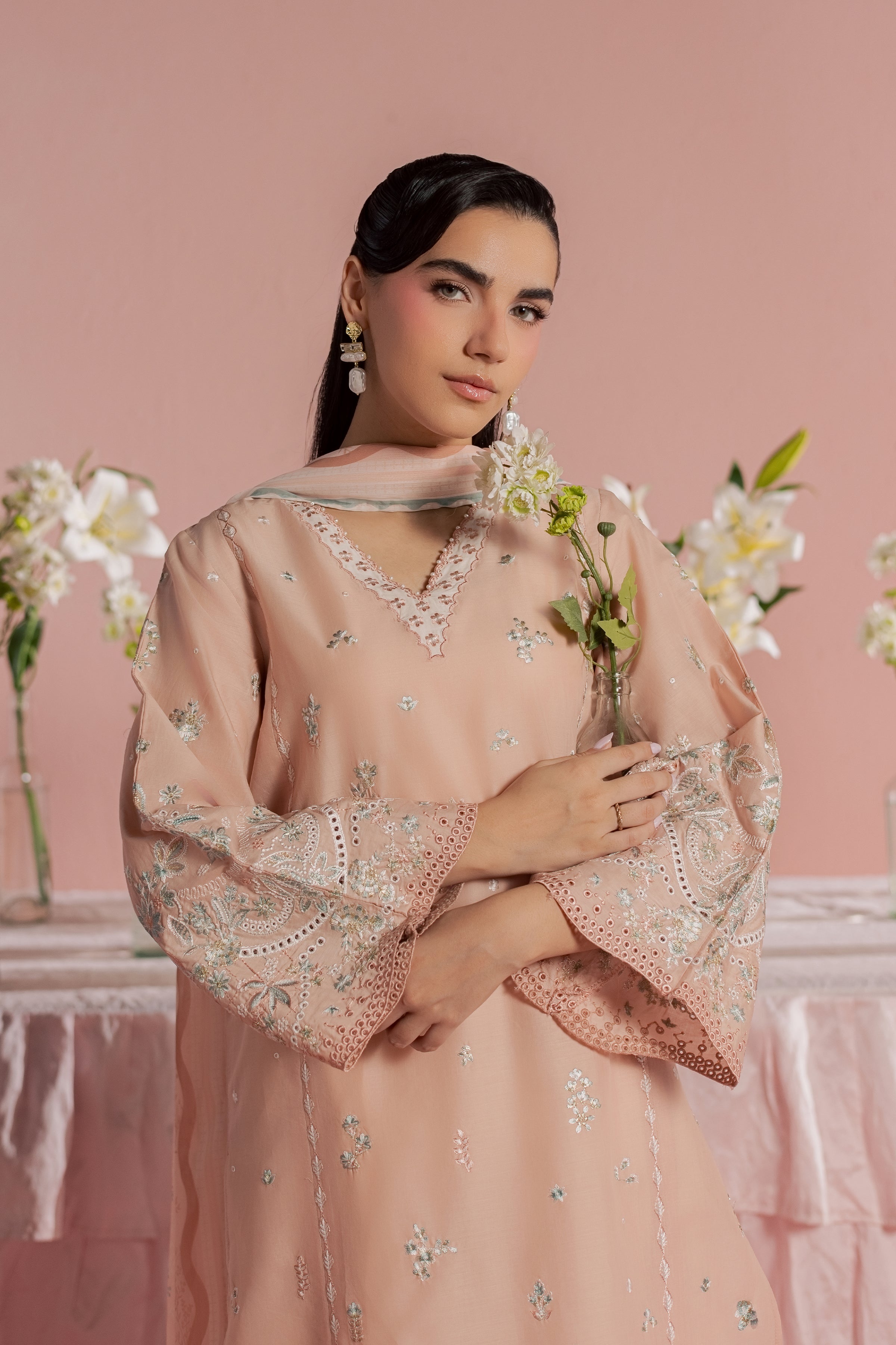  Saha 3Pc - Embroidered Lawn Dress BATIKSS26  BATIK   XS / Cameo Rose / Pima Lawn-S / Cameo Rose / Pima Lawn-M / Cameo Rose / Pima Lawn-L / Cameo Rose / Pima Lawn-XL / Cameo Rose / Pima Lawn