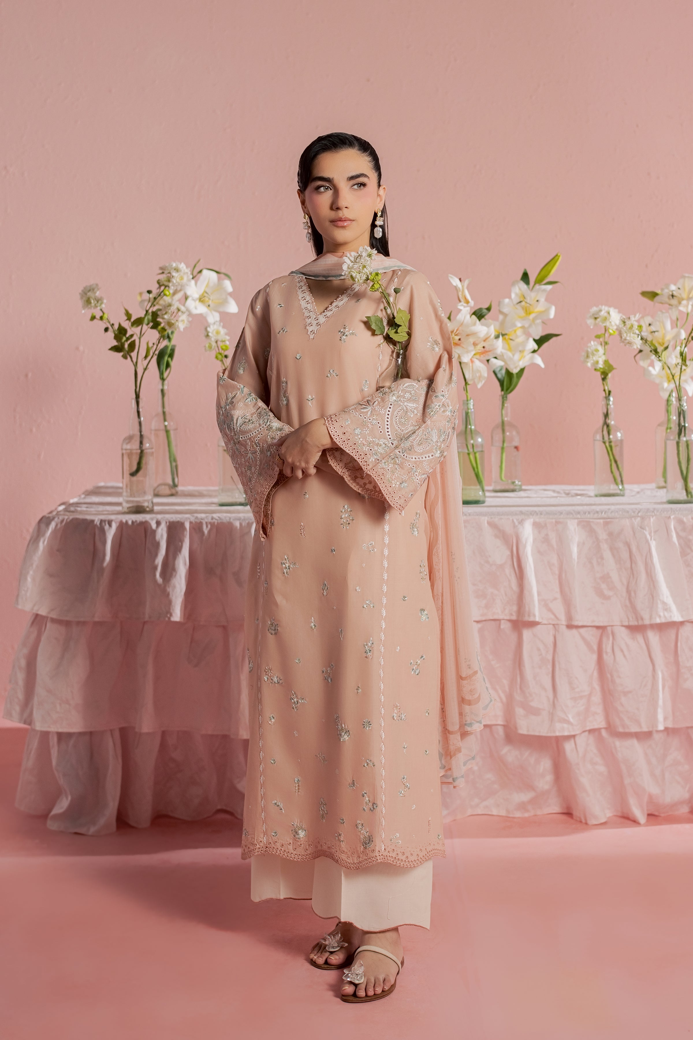  Saha 3Pc - Embroidered Lawn Dress BATIKSS26  BATIK   XS / Cameo Rose / Pima Lawn-S / Cameo Rose / Pima Lawn-M / Cameo Rose / Pima Lawn-L / Cameo Rose / Pima Lawn-XL / Cameo Rose / Pima Lawn