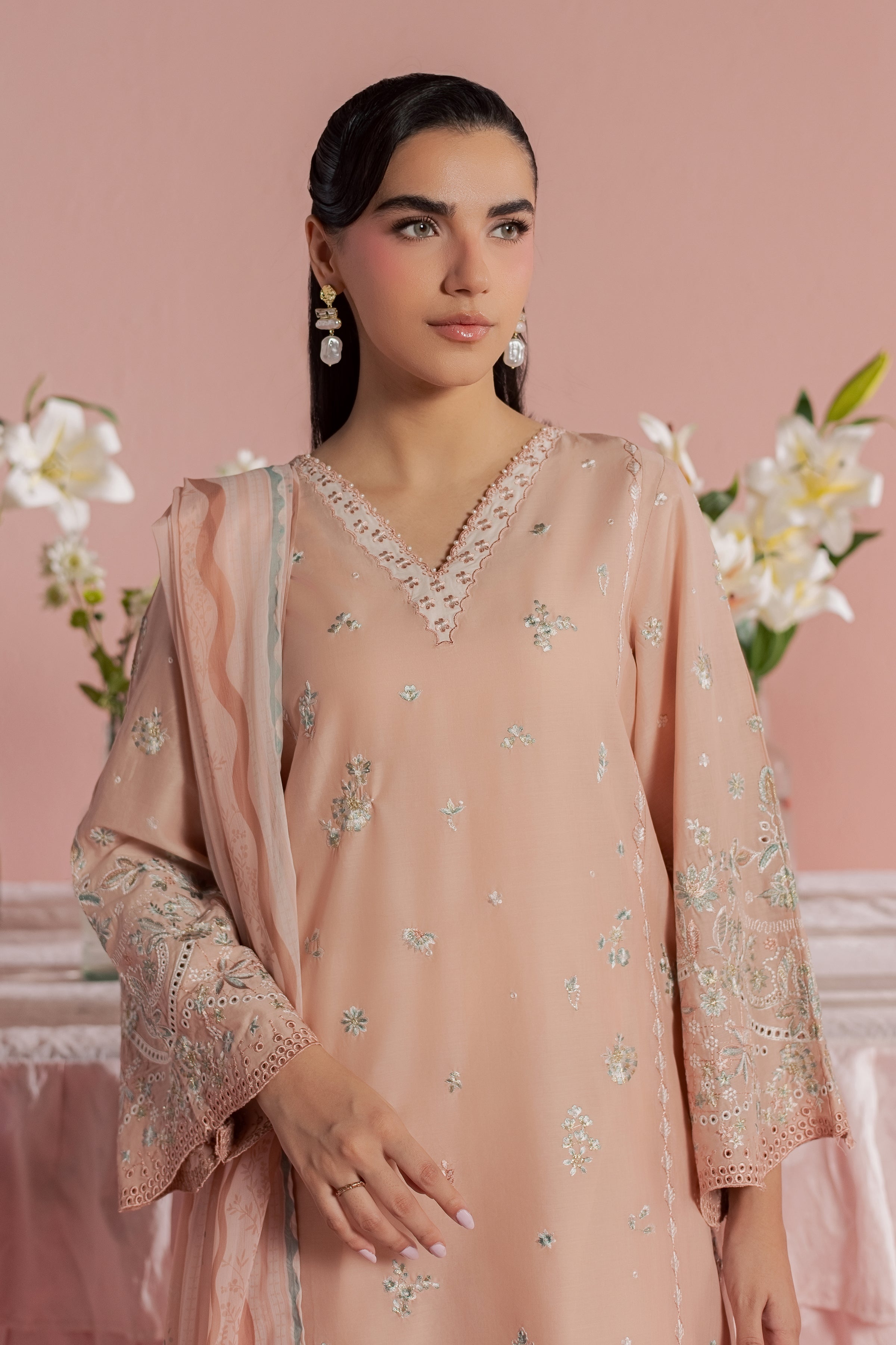  Saha 3Pc - Embroidered Lawn Dress BATIKSS26  BATIK   XS / Cameo Rose / Pima Lawn-S / Cameo Rose / Pima Lawn-M / Cameo Rose / Pima Lawn-L / Cameo Rose / Pima Lawn-XL / Cameo Rose / Pima Lawn