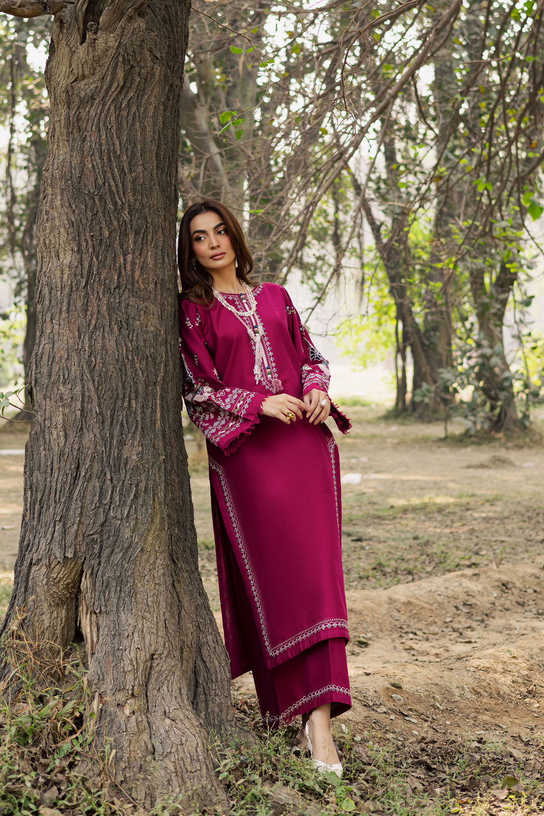 Sahara 2Pc - Embroidered Khaddar Dress