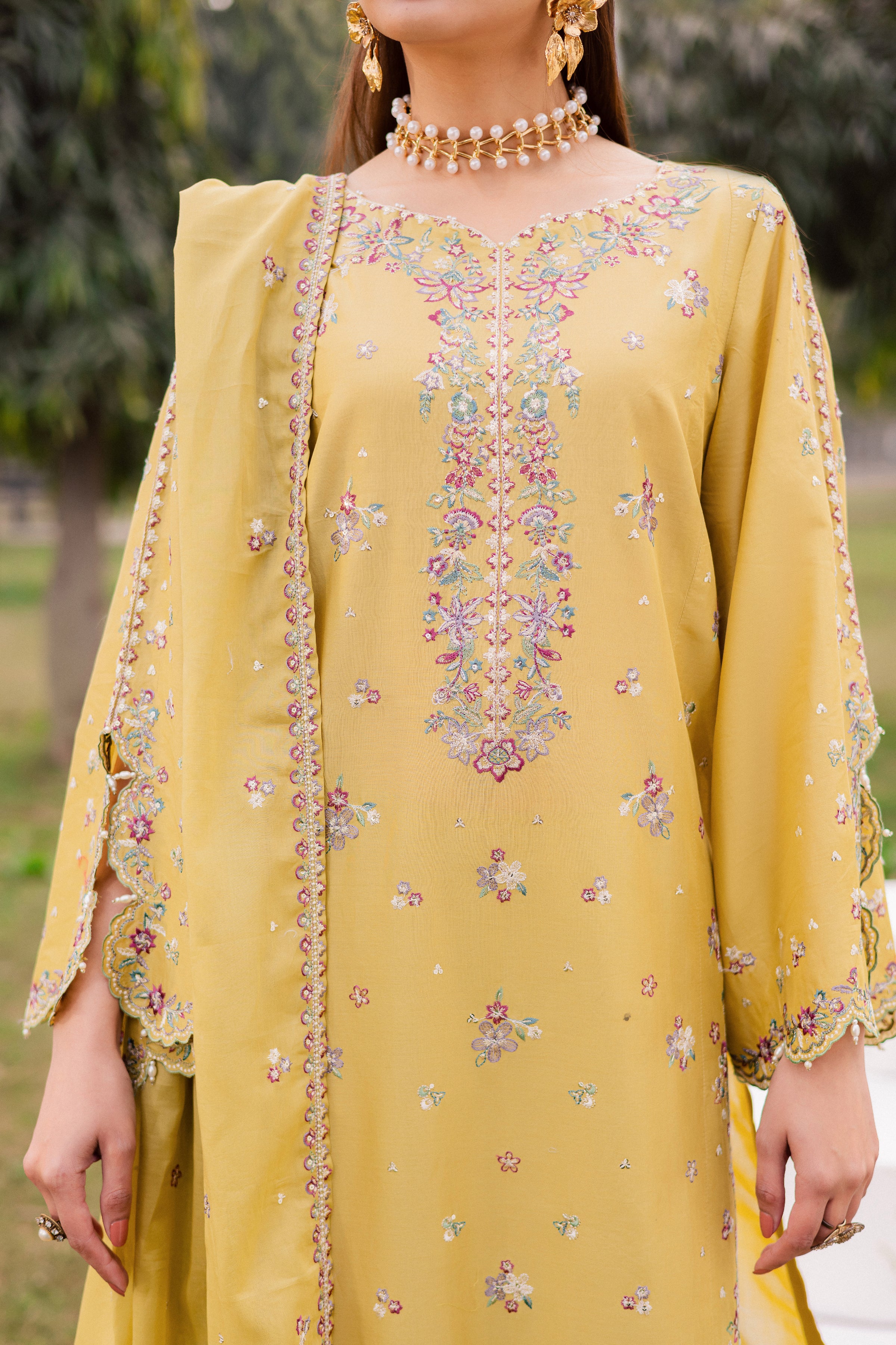  Salwah 3Pc - Festive Embroidered Lawn BATIKEID2026  BATIK   XS / Lime Green / Pima Lawn-S / Lime Green / Pima Lawn-M / Lime Green / Pima Lawn-L / Lime Green / Pima Lawn-XL / Lime Green / Pima Lawn