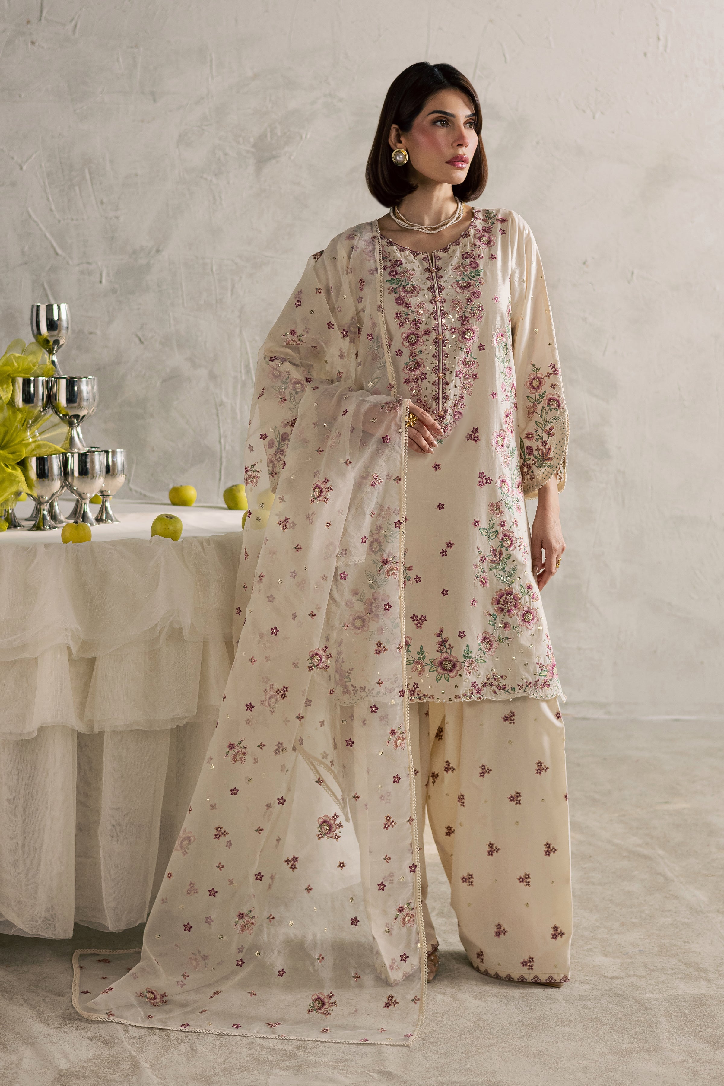  Samin 3Pc - Festive Embroidered Lawn BATIKEID2026  BATIK   XS / Off White / Pima Lawn-S / Off White / Pima Lawn-M / Off White / Pima Lawn-L / Off White / Pima Lawn-XL / Off White / Pima Lawn