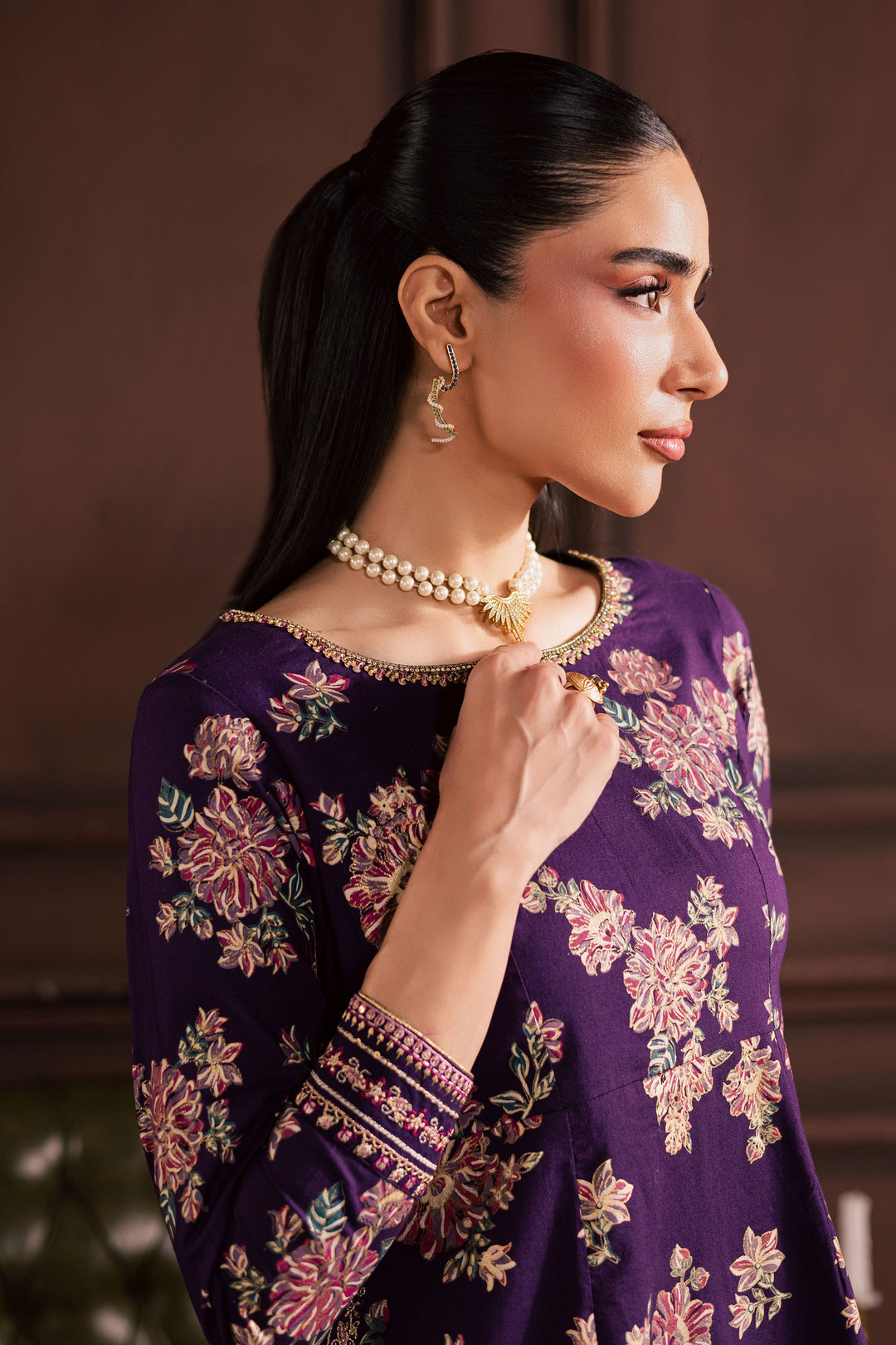  Sangria 2Pc - Embroidered Khaddar Dress BATIK WINTER PRET 2025  BATIK   XS / Purple / Khaddar-S / Purple / Khaddar-M / Purple / Khaddar-L / Purple / Khaddar-XL / Purple / Khaddar