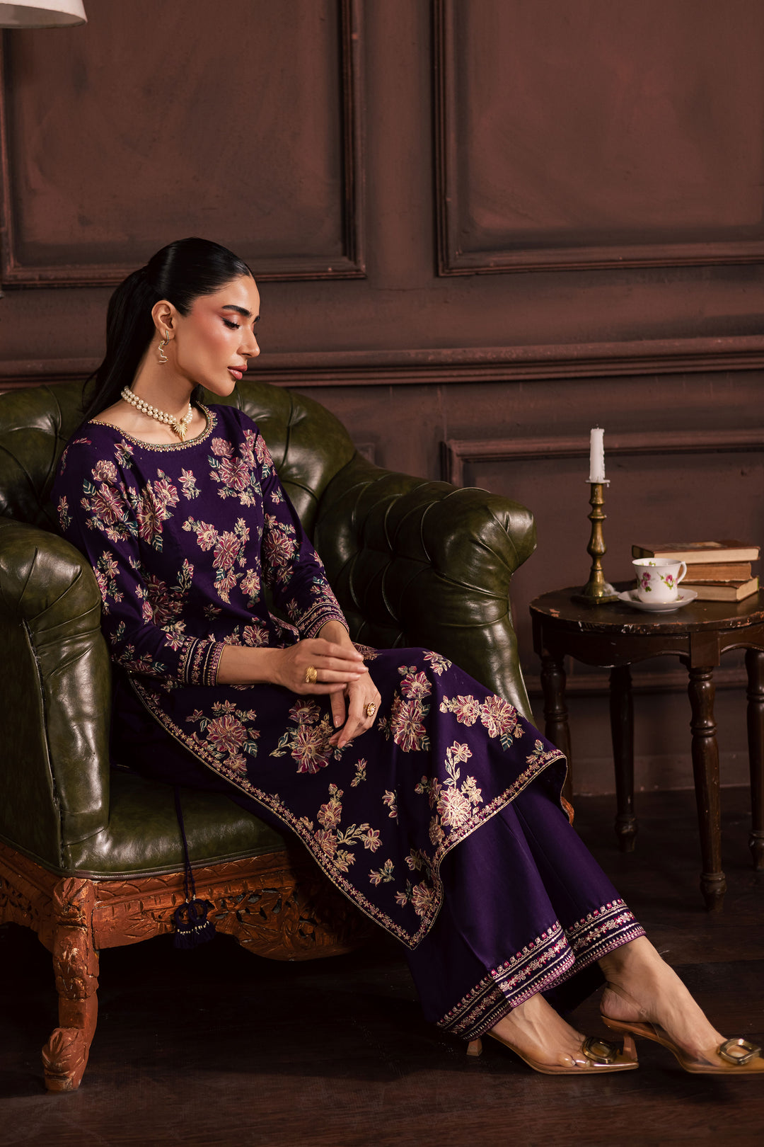 Sangria 2Pc - Embroidered Khaddar Dress BATIK WINTER PRET 2025  BATIK   XS / Purple / Khaddar-S / Purple / Khaddar-M / Purple / Khaddar-L / Purple / Khaddar-XL / Purple / Khaddar