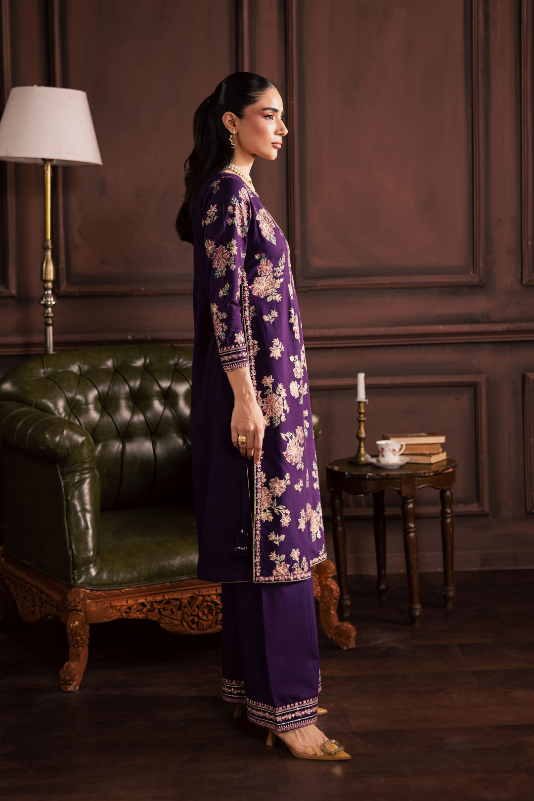  Sangria 2Pc - Embroidered Khaddar Dress BATIK WINTER PRET 2025  BATIK   XS / Purple / Khaddar-S / Purple / Khaddar-M / Purple / Khaddar-L / Purple / Khaddar-XL / Purple / Khaddar