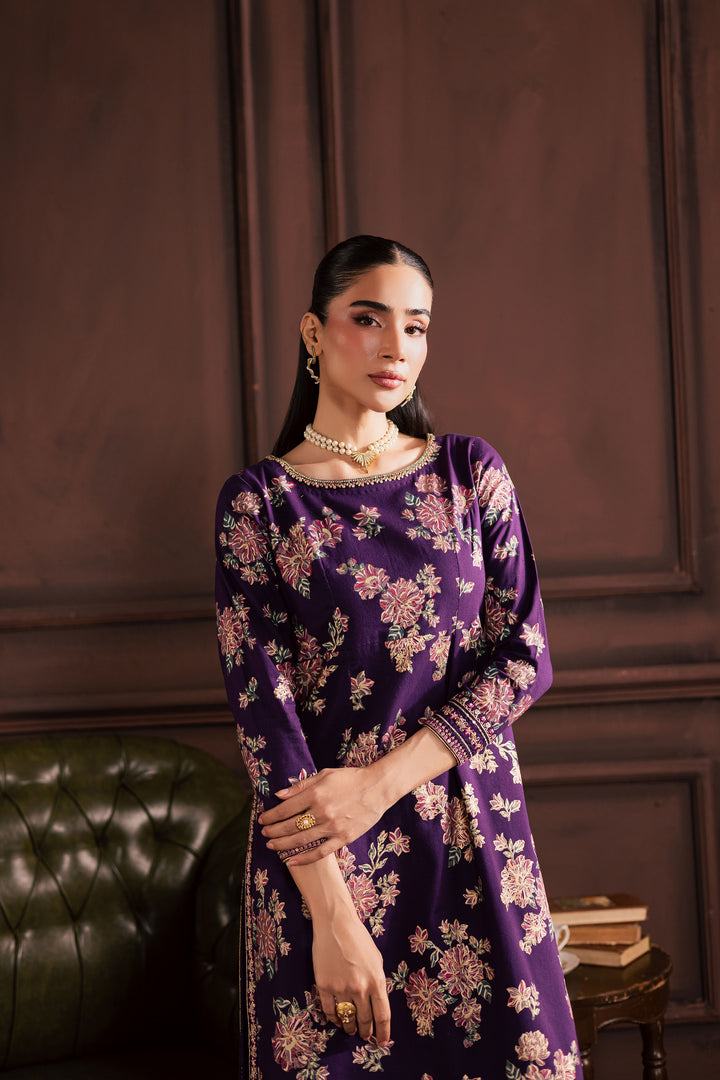  Sangria 2Pc - Embroidered Khaddar Dress BATIK WINTER PRET 2025  BATIK   XS / Purple / Khaddar-S / Purple / Khaddar-M / Purple / Khaddar-L / Purple / Khaddar-XL / Purple / Khaddar