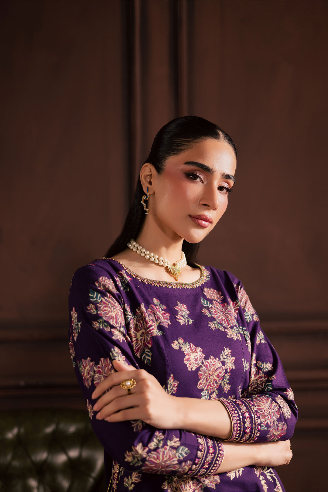  Sangria 2Pc - Embroidered Khaddar Dress BATIK WINTER PRET 2025  BATIK   XS / Purple / Khaddar-S / Purple / Khaddar-M / Purple / Khaddar-L / Purple / Khaddar-XL / Purple / Khaddar