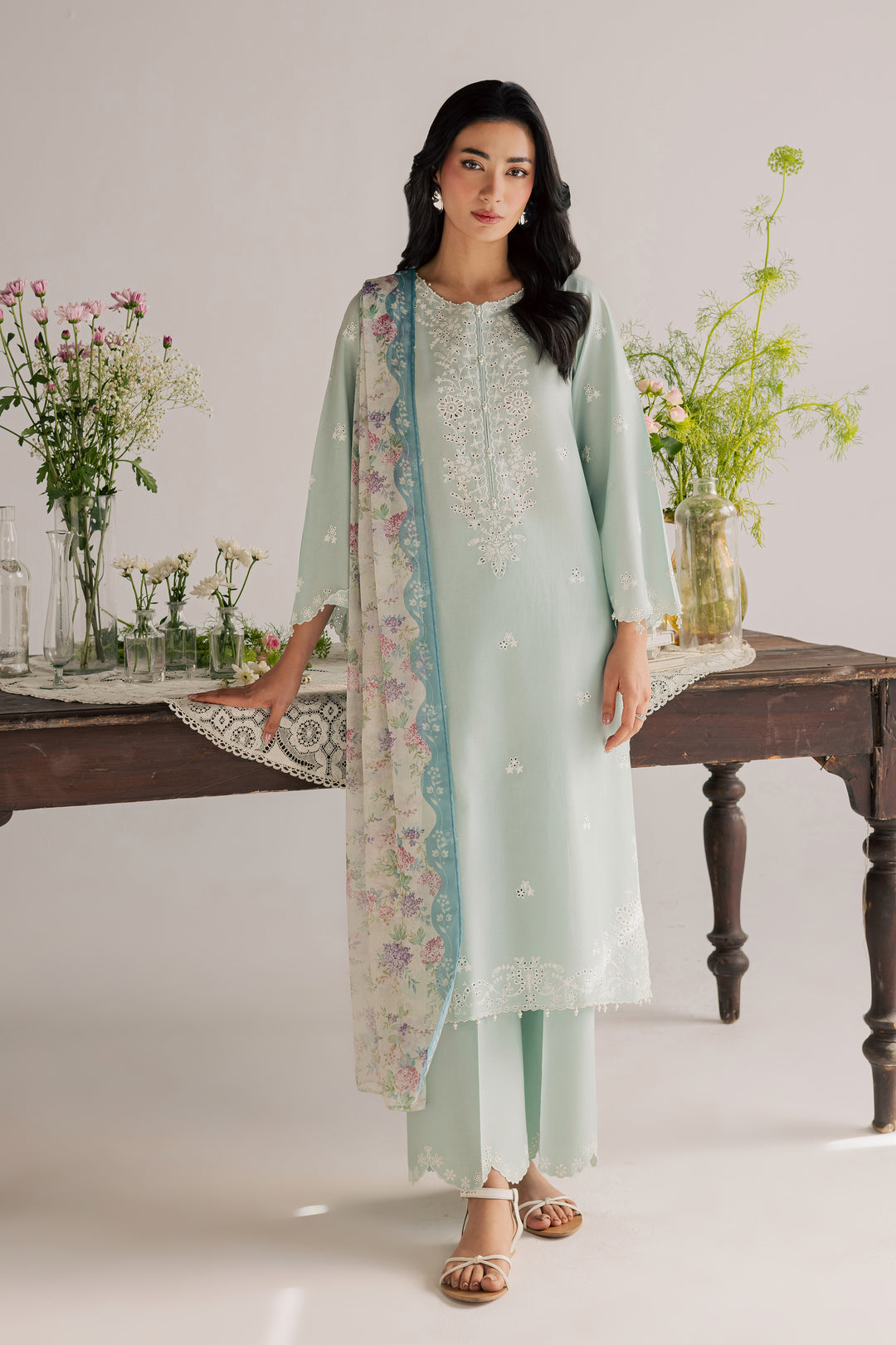  Santorini 3Pc - Embroidered Lawn Dress EverydayEdit26  BATIK   XS / Blue Haze / Pima Lawn-S / Blue Haze / Pima Lawn-M / Blue Haze / Pima Lawn-L / Blue Haze / Pima Lawn-XL / Blue Haze / Pima Lawn