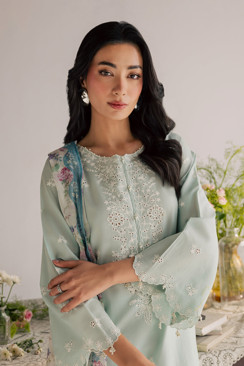  Santorini 3Pc - Embroidered Lawn Dress EverydayEdit26  BATIK   XS / Blue Haze / Pima Lawn-S / Blue Haze / Pima Lawn-M / Blue Haze / Pima Lawn-L / Blue Haze / Pima Lawn-XL / Blue Haze / Pima Lawn