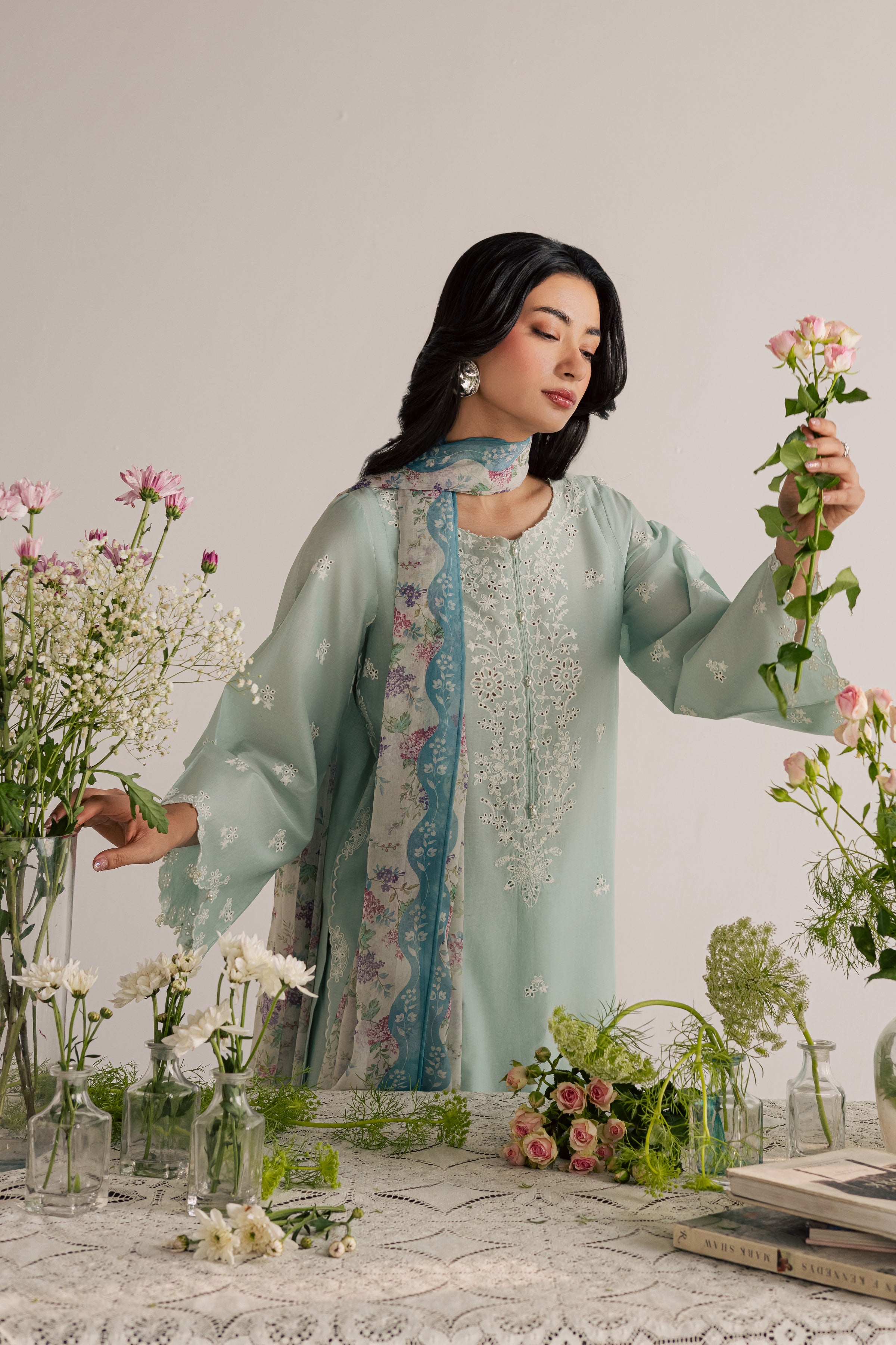  Santorini 3Pc - Embroidered Lawn Dress EverydayEdit26  BATIK   XS / Blue Haze / Pima Lawn-S / Blue Haze / Pima Lawn-M / Blue Haze / Pima Lawn-L / Blue Haze / Pima Lawn-XL / Blue Haze / Pima Lawn