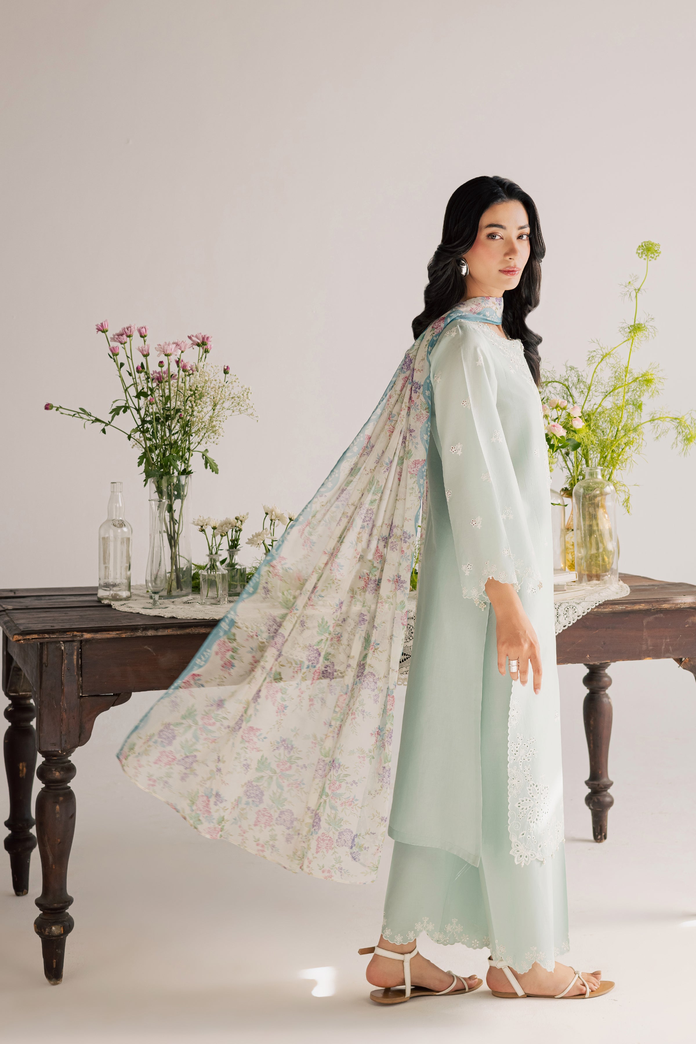  Santorini 3Pc - Embroidered Lawn Dress EverydayEdit26  BATIK   XS / Blue Haze / Pima Lawn-S / Blue Haze / Pima Lawn-M / Blue Haze / Pima Lawn-L / Blue Haze / Pima Lawn-XL / Blue Haze / Pima Lawn