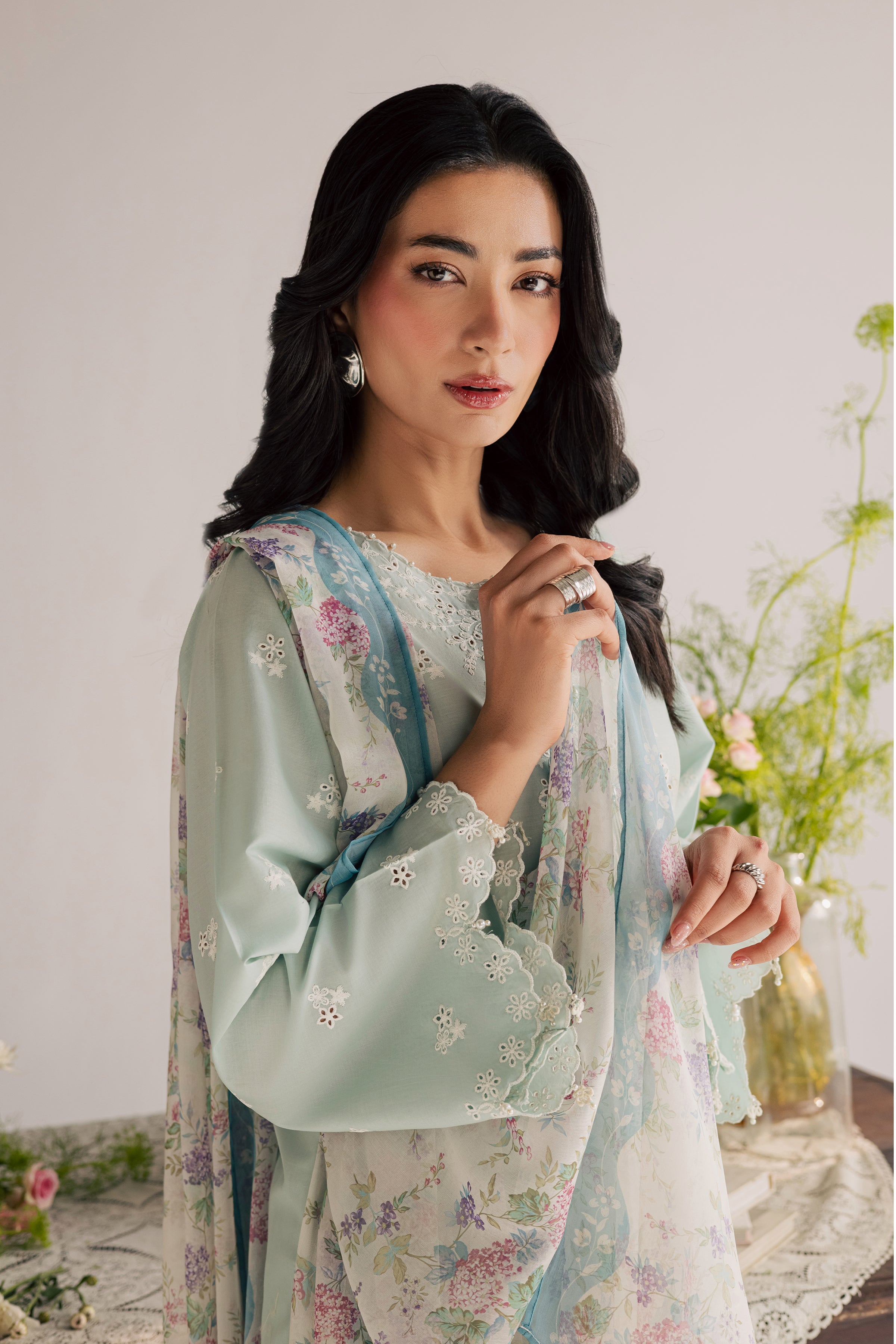  Santorini 3Pc - Embroidered Lawn Dress EverydayEdit26  BATIK   XS / Blue Haze / Pima Lawn-S / Blue Haze / Pima Lawn-M / Blue Haze / Pima Lawn-L / Blue Haze / Pima Lawn-XL / Blue Haze / Pima Lawn