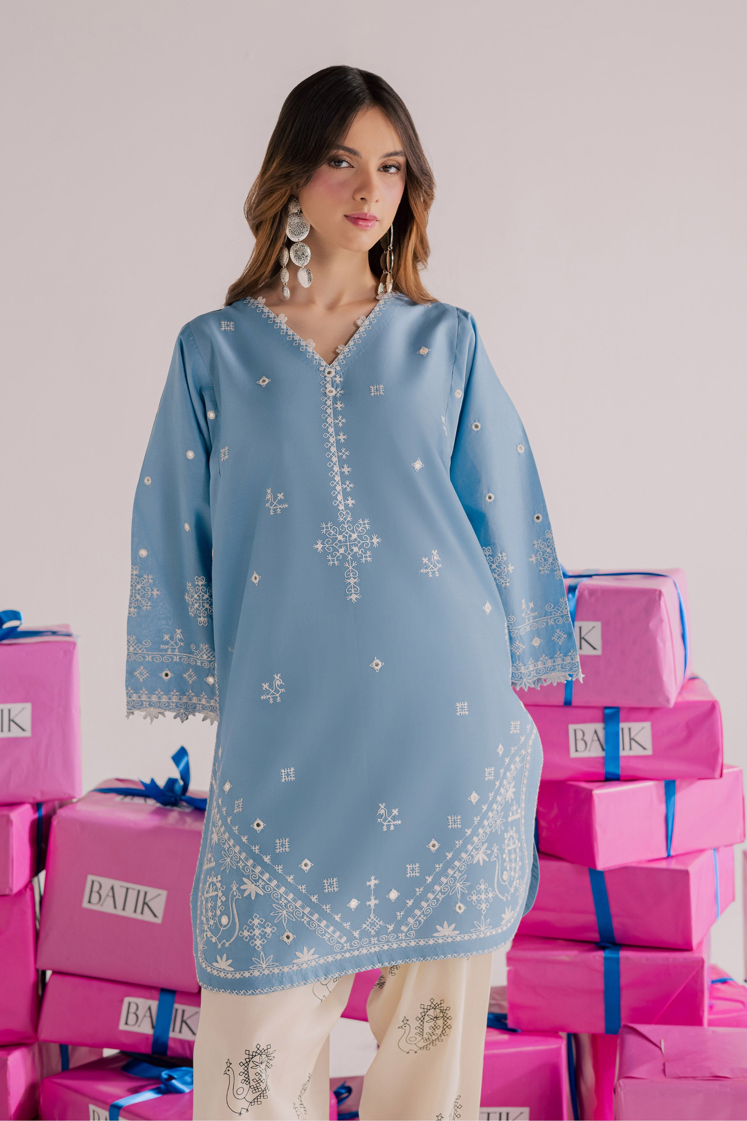  Santro 2Pc - Embroidered Lawn Dress EverydayEdit26  BATIK   XS / Quite Harbor / Pima Lawn-S / Quite Harbor / Pima Lawn-M / Quite Harbor / Pima Lawn-L / Quite Harbor / Pima Lawn-XL / Quite Harbor / Pima Lawn