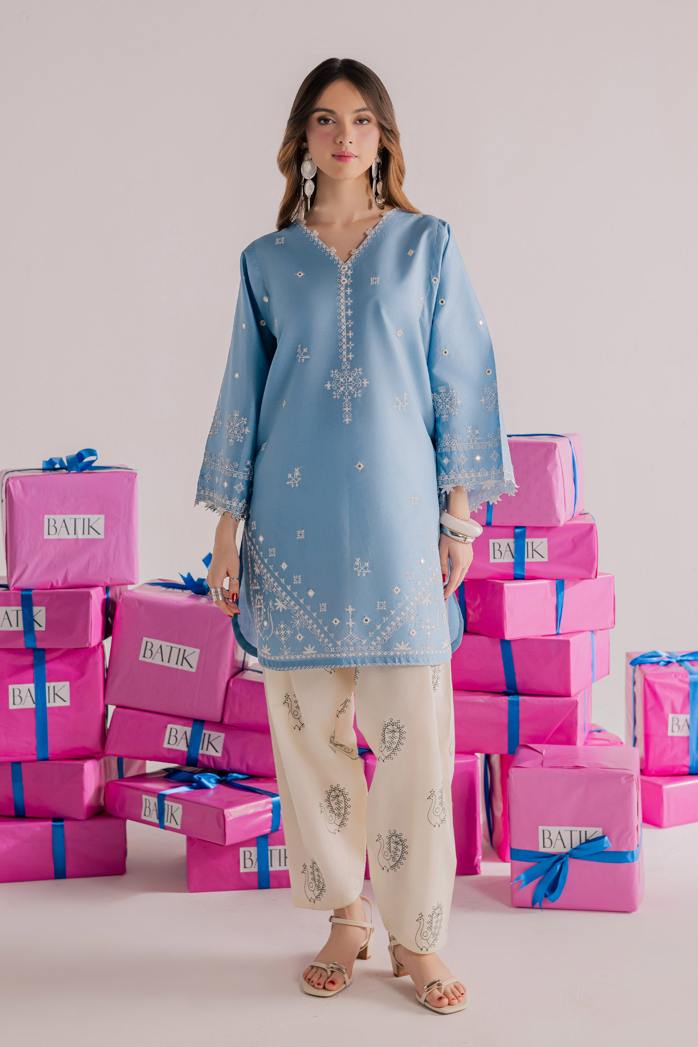  Santro 2Pc - Embroidered Lawn Dress EverydayEdit26  BATIK   XS / Quite Harbor / Pima Lawn-S / Quite Harbor / Pima Lawn-M / Quite Harbor / Pima Lawn-L / Quite Harbor / Pima Lawn-XL / Quite Harbor / Pima Lawn