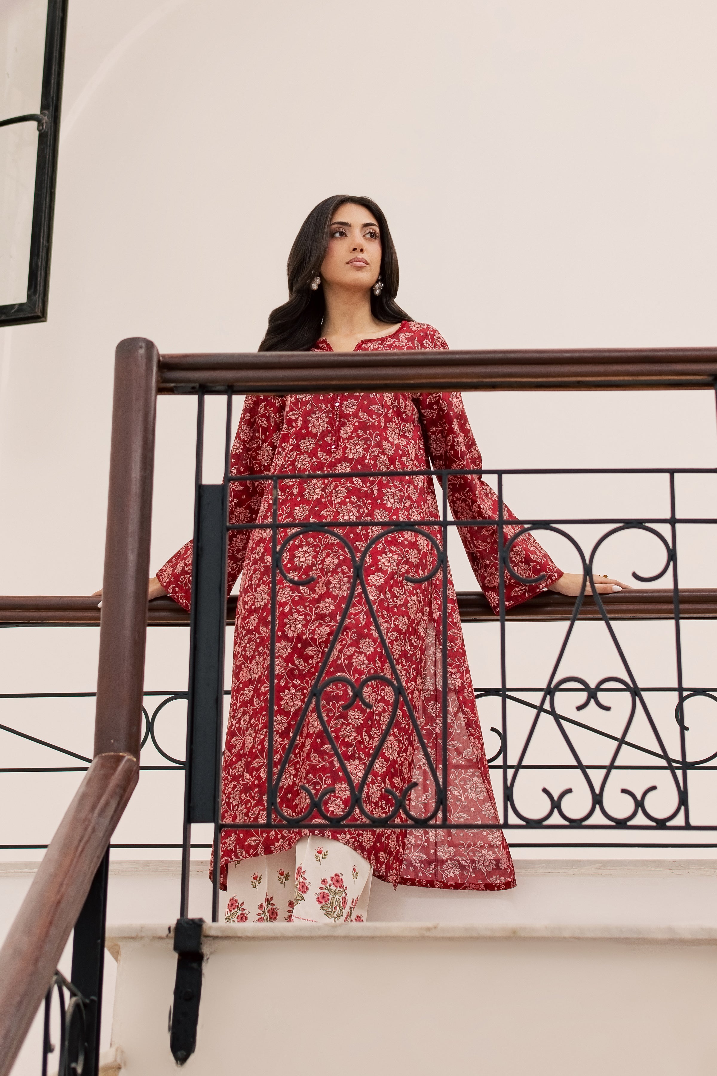  Scooby 2Pc - Printed Lawn Dress BATIKSS26  BATIK   XS / Red / Lawn-S / Red / Lawn-M / Red / Lawn-L / Red / Lawn-XL / Red / Lawn