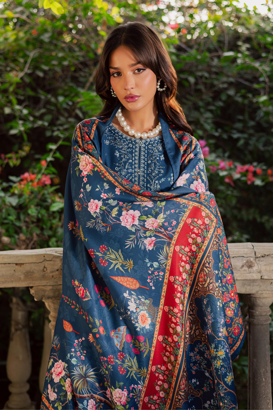  Sea Girl 3Pc - Embroidered Khaddar Dress BATIK WINTER PRET 2025  BATIK   XS / Blue Opal / Khaddar-S / Blue Opal / Khaddar-M / Blue Opal / Khaddar-L / Blue Opal / Khaddar-XL / Blue Opal / Khaddar