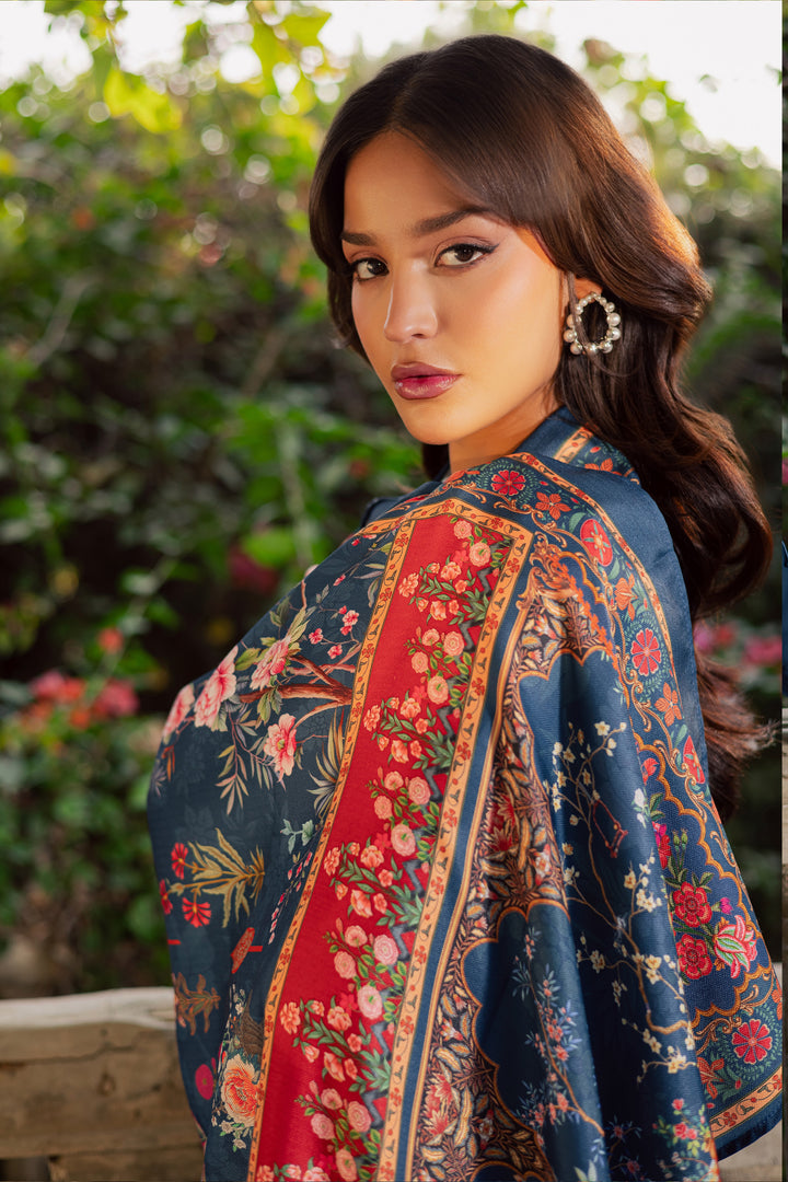  Sea Girl 3Pc - Embroidered Khaddar Dress BATIK WINTER PRET 2025  BATIK   XS / Blue Opal / Khaddar-S / Blue Opal / Khaddar-M / Blue Opal / Khaddar-L / Blue Opal / Khaddar-XL / Blue Opal / Khaddar