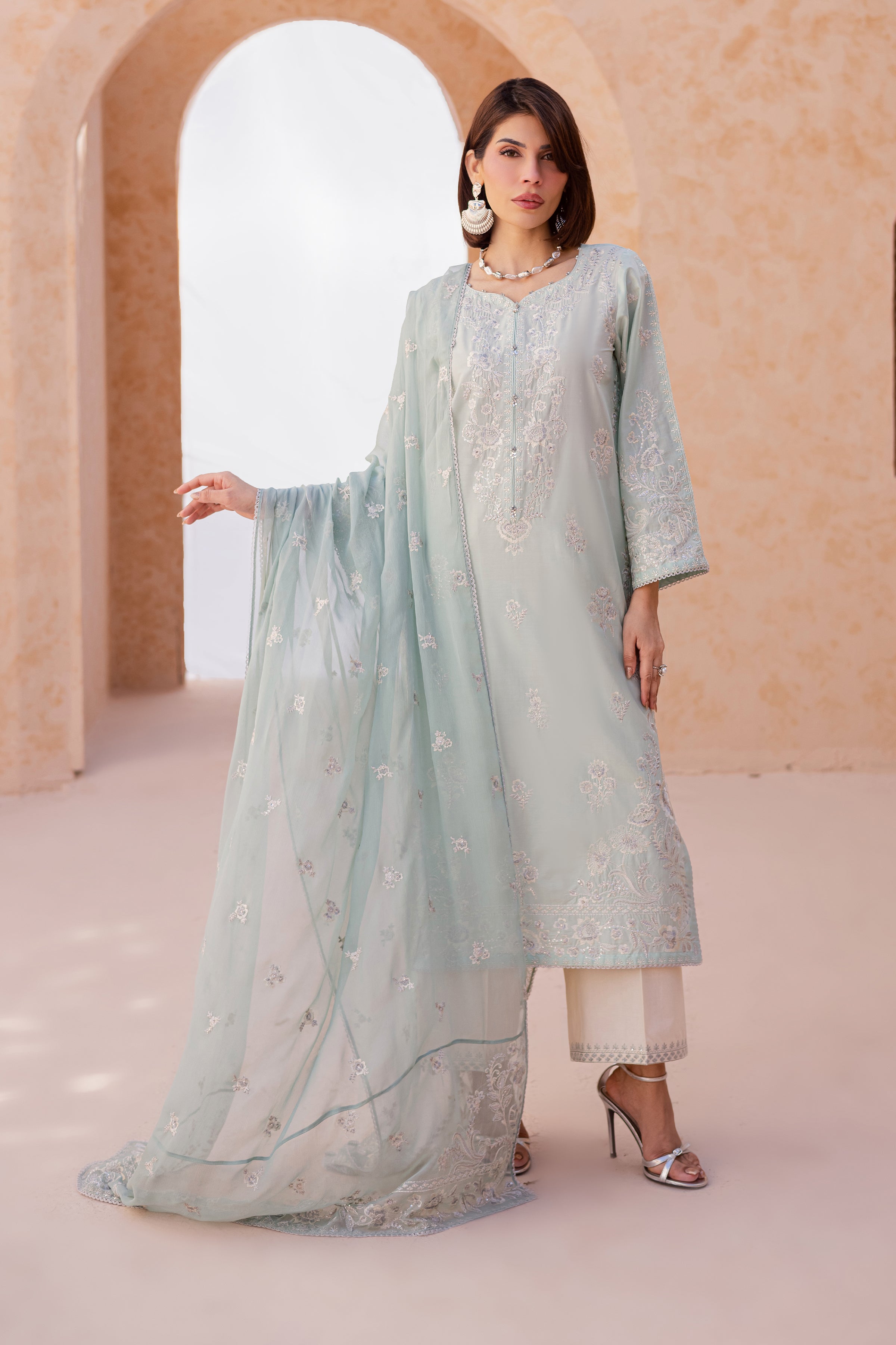  Sea Nahal 3Pc - Festive Embroidered Lawn BATIKEID2026  BATIK   XS / Harbor Grey / Pima Lawn-S / Harbor Grey / Pima Lawn-M / Harbor Grey / Pima Lawn-L / Harbor Grey / Pima Lawn-XL / Harbor Grey / Pima Lawn