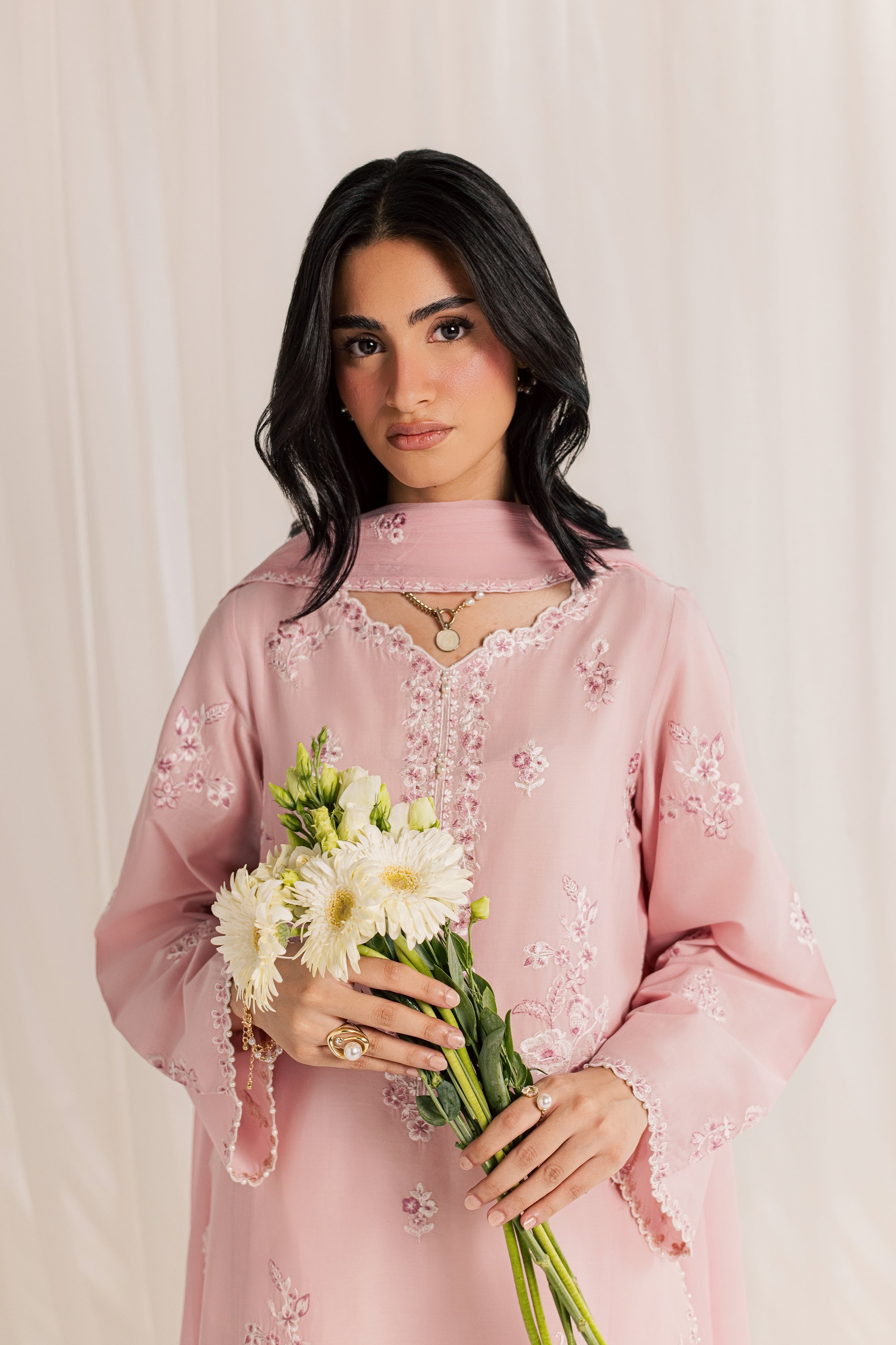  Seda 3Pc - Embroidered Lawn Dress EverydayEdit26  BATIK   XS / Powder Pink / Pima Lawn-S / Powder Pink / Pima Lawn-M / Powder Pink / Pima Lawn-L / Powder Pink / Pima Lawn-XL / Powder Pink / Pima Lawn