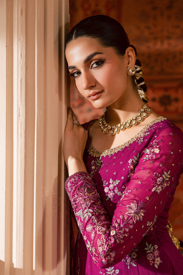  Sehar 3Pc - Chiffon Wedding Frock BATIKLuxePRET2025  BATIK   S / Magenta / Raw Silk & Chiffon-M / Magenta / Raw Silk & Chiffon-L / Magenta / Raw Silk & Chiffon