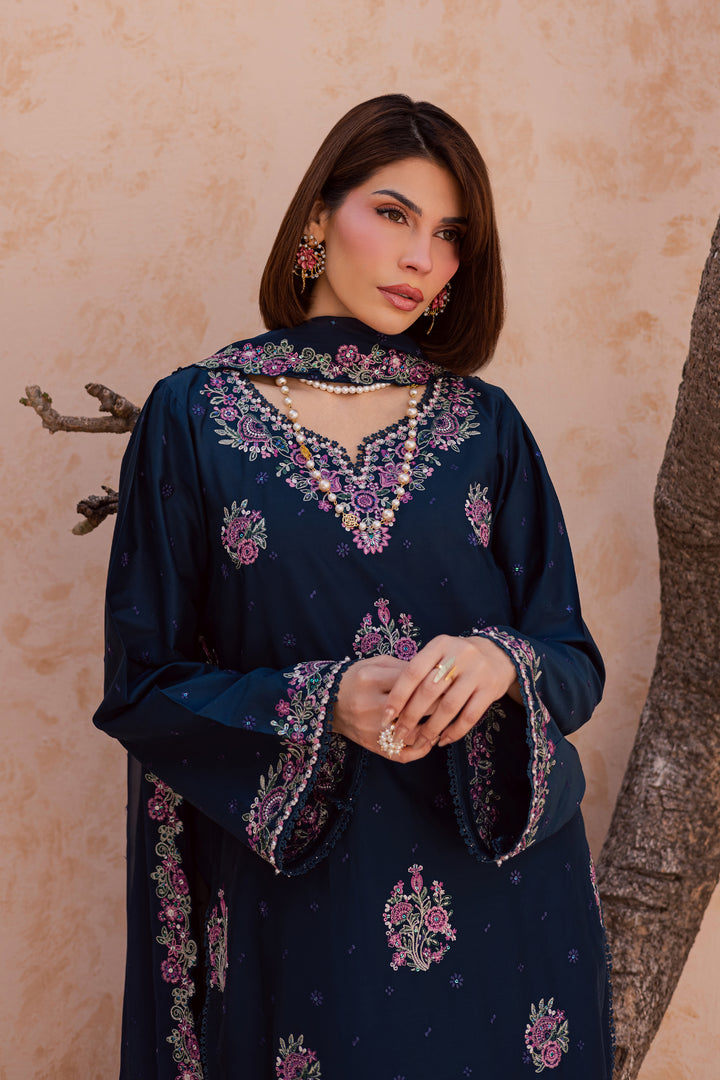  Serelis 3Pc - Festive Embroidered Lawn BATIKEID2026  BATIK   XS / Ocean Blue / Pima Lawn-S / Ocean Blue / Pima Lawn-M / Ocean Blue / Pima Lawn-L / Ocean Blue / Pima Lawn-XL / Ocean Blue / Pima Lawn