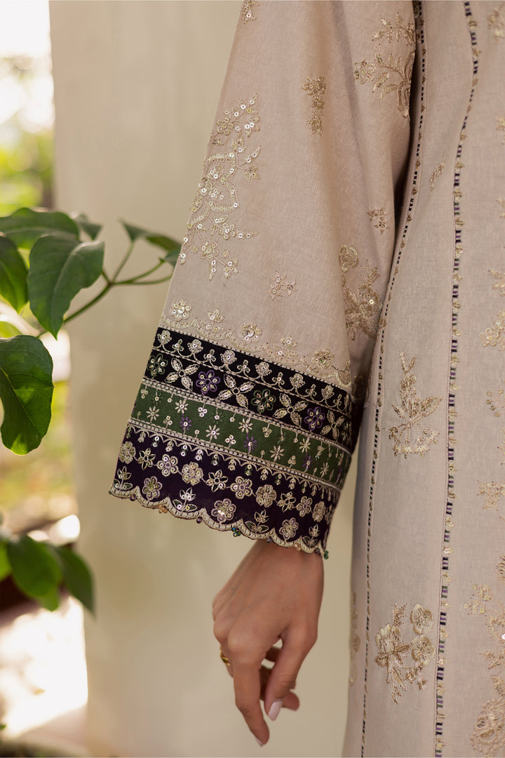  Shajahan 3Pc - Embroidered Festive Pret BATIK WINTER PRET 2025  BATIK   XS / Off White / Textured Cotton-S / Off White / Textured Cotton-M / Off White / Textured Cotton-L / Off White / Textured Cotton-XL / Off White / Textured Cotton