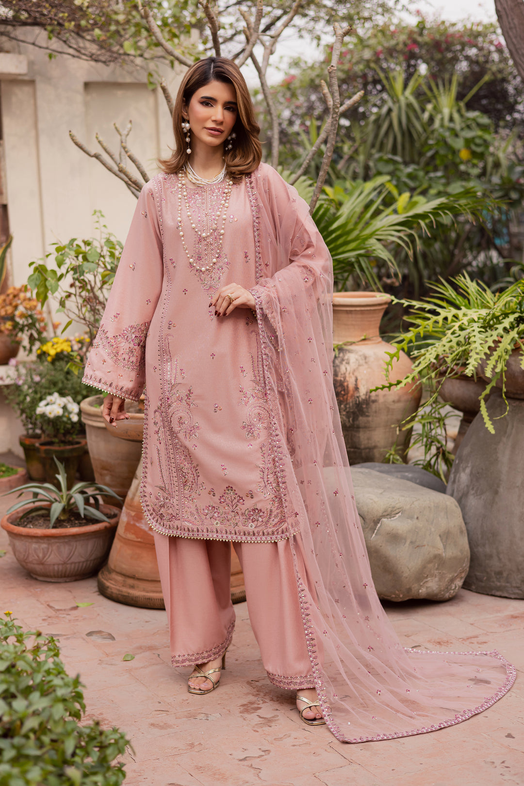  Shayra 3Pc - Embroidered Festive Pret BATIK WINTER PRET 2025  BATIK   XS / Lilac Pink / Textured Cotton-S / Lilac Pink / Textured Cotton-M / Lilac Pink / Textured Cotton-L / Lilac Pink / Textured Cotton-XL / Lilac Pink / Textured Cotton