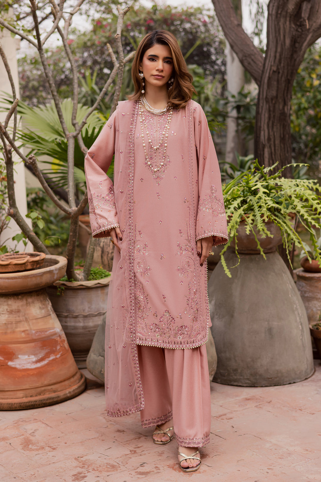  Shayra 3Pc - Embroidered Festive Pret BATIK WINTER PRET 2025  BATIK   XS / Lilac Pink / Textured Cotton-S / Lilac Pink / Textured Cotton-M / Lilac Pink / Textured Cotton-L / Lilac Pink / Textured Cotton-XL / Lilac Pink / Textured Cotton