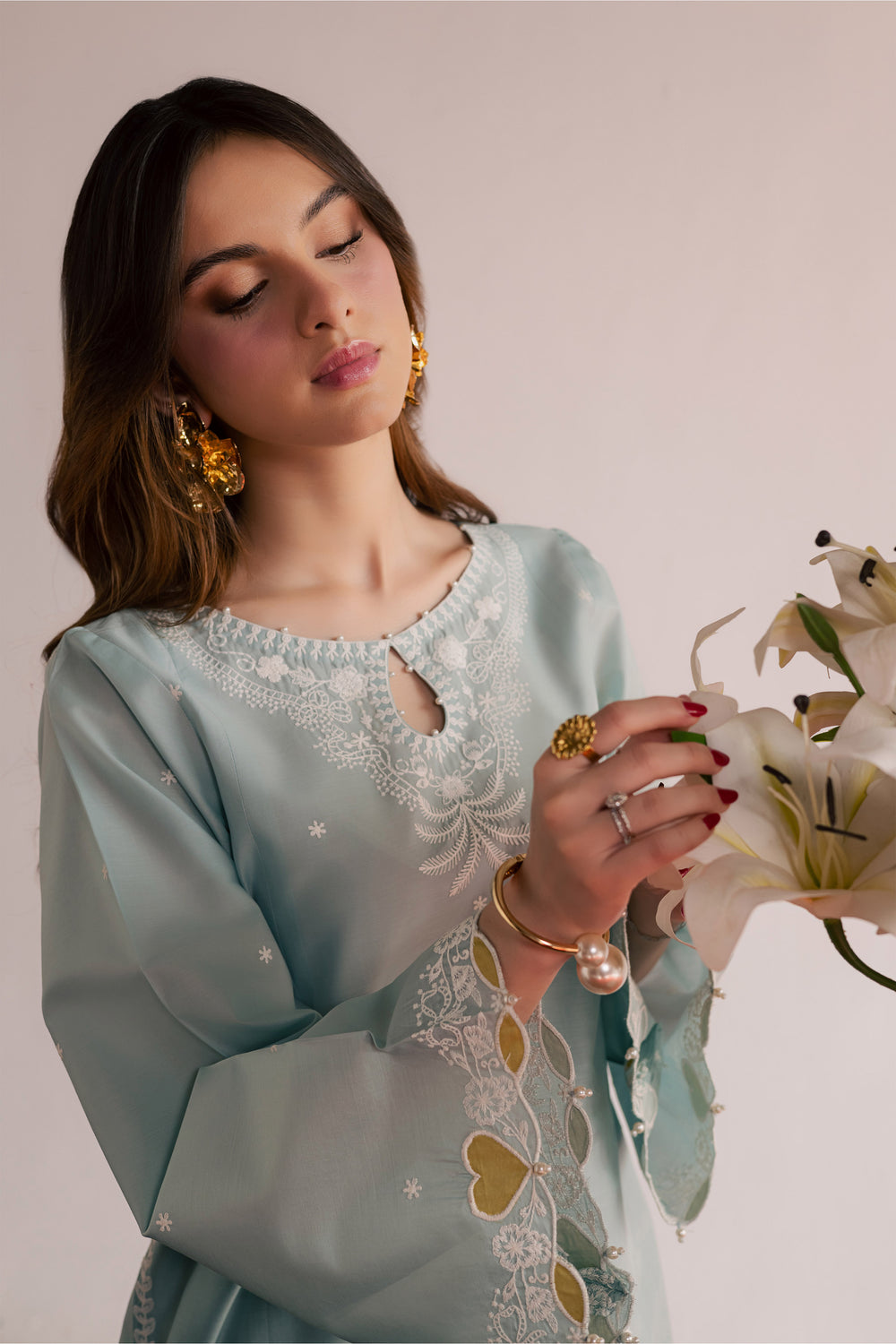  Shooting Star 2Pc - Embroidered Lawn Dress EverydayEdit26  BATIK   XS / Ice Blue / Pima Lawn-S / Ice Blue / Pima Lawn-M / Ice Blue / Pima Lawn-L / Ice Blue / Pima Lawn-XL / Ice Blue / Pima Lawn