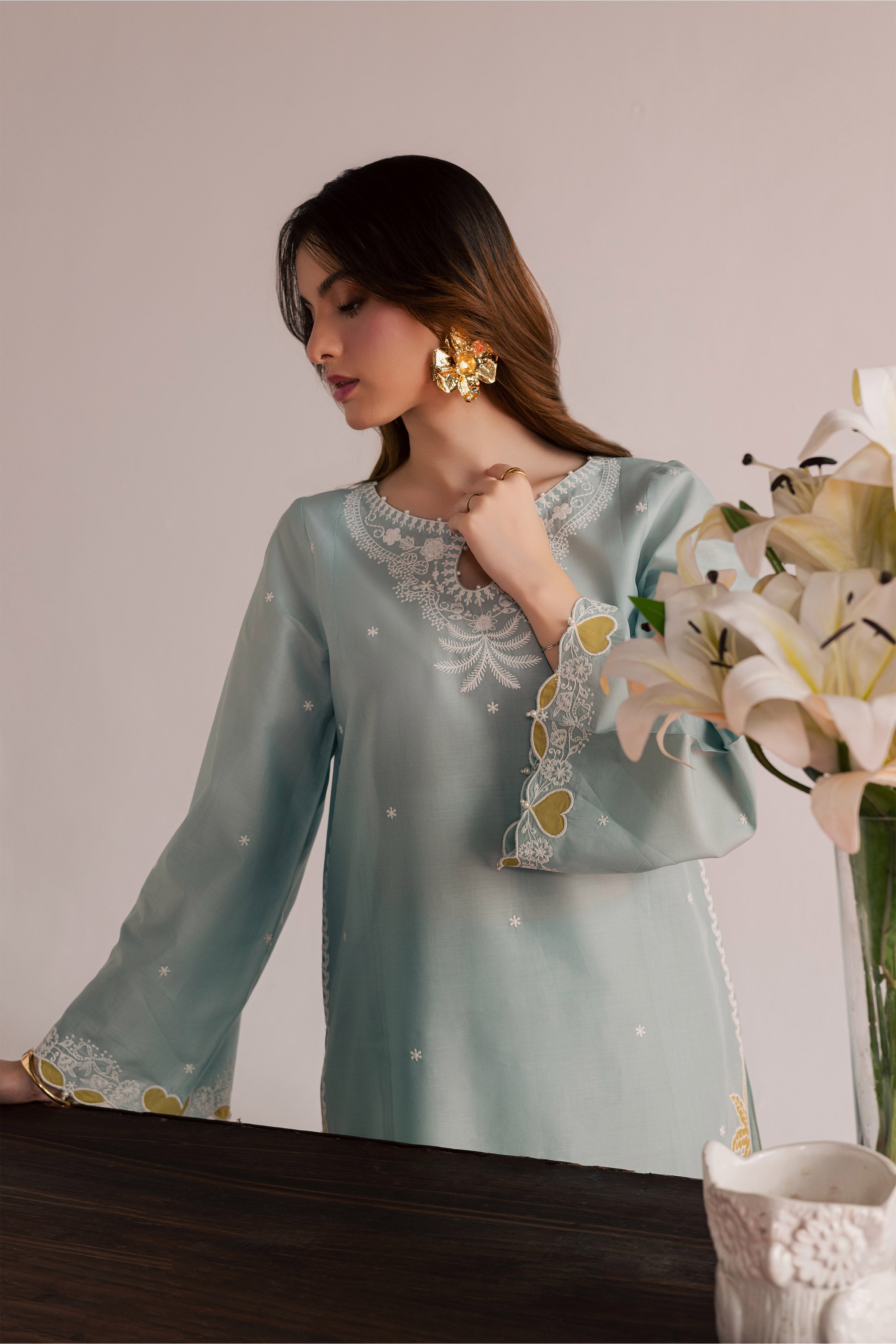  Shooting Star 2Pc - Embroidered Lawn Dress EverydayEdit26  BATIK   XS / Ice Blue / Pima Lawn-S / Ice Blue / Pima Lawn-M / Ice Blue / Pima Lawn-L / Ice Blue / Pima Lawn-XL / Ice Blue / Pima Lawn