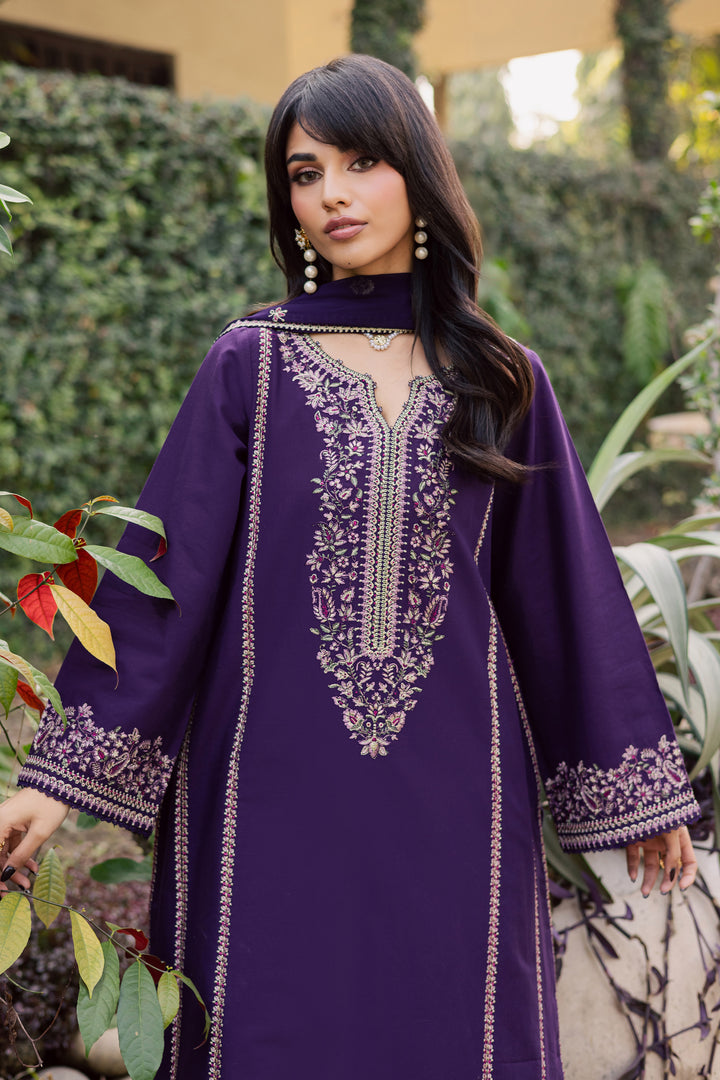  Sigal 3Pc - Embroidered Khaddar Dress BATIK WINTER PRET 2025  BATIK   XS / Purple / Khaddar-S / Purple / Khaddar-M / Purple / Khaddar-L / Purple / Khaddar-XL / Purple / Khaddar