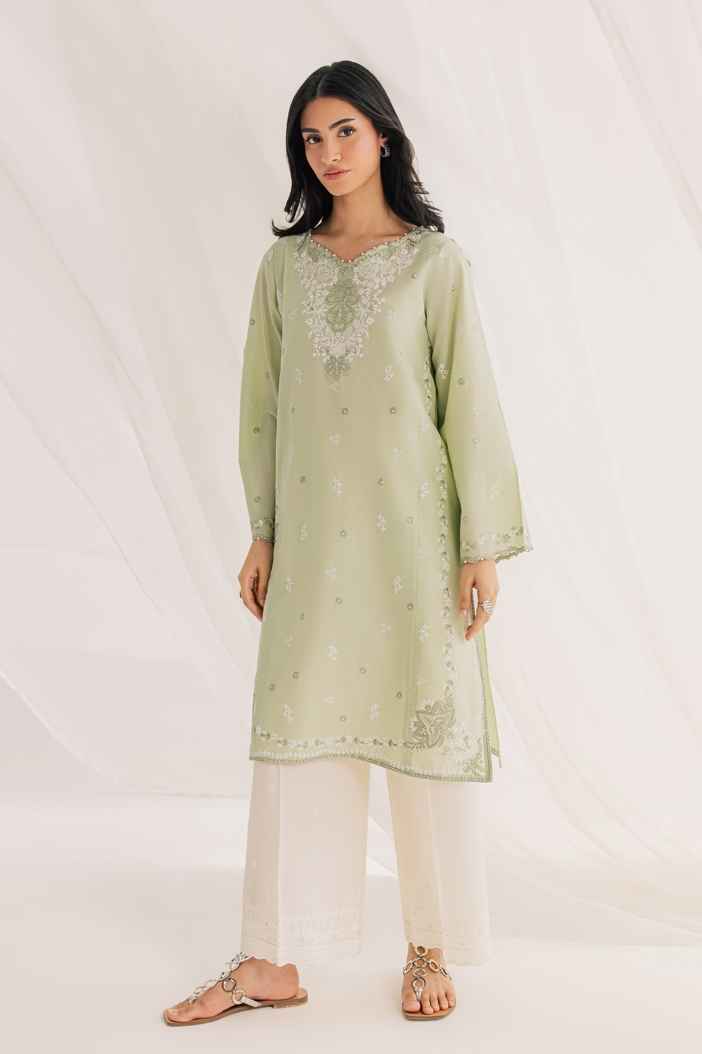  Silah 2Pc - Embroidered Lawn Dress EverydayEdit26  BATIK   XS / Dusty Green / Pima Lawn-S / Dusty Green / Pima Lawn-M / Dusty Green / Pima Lawn-L / Dusty Green / Pima Lawn-XL / Dusty Green / Pima Lawn