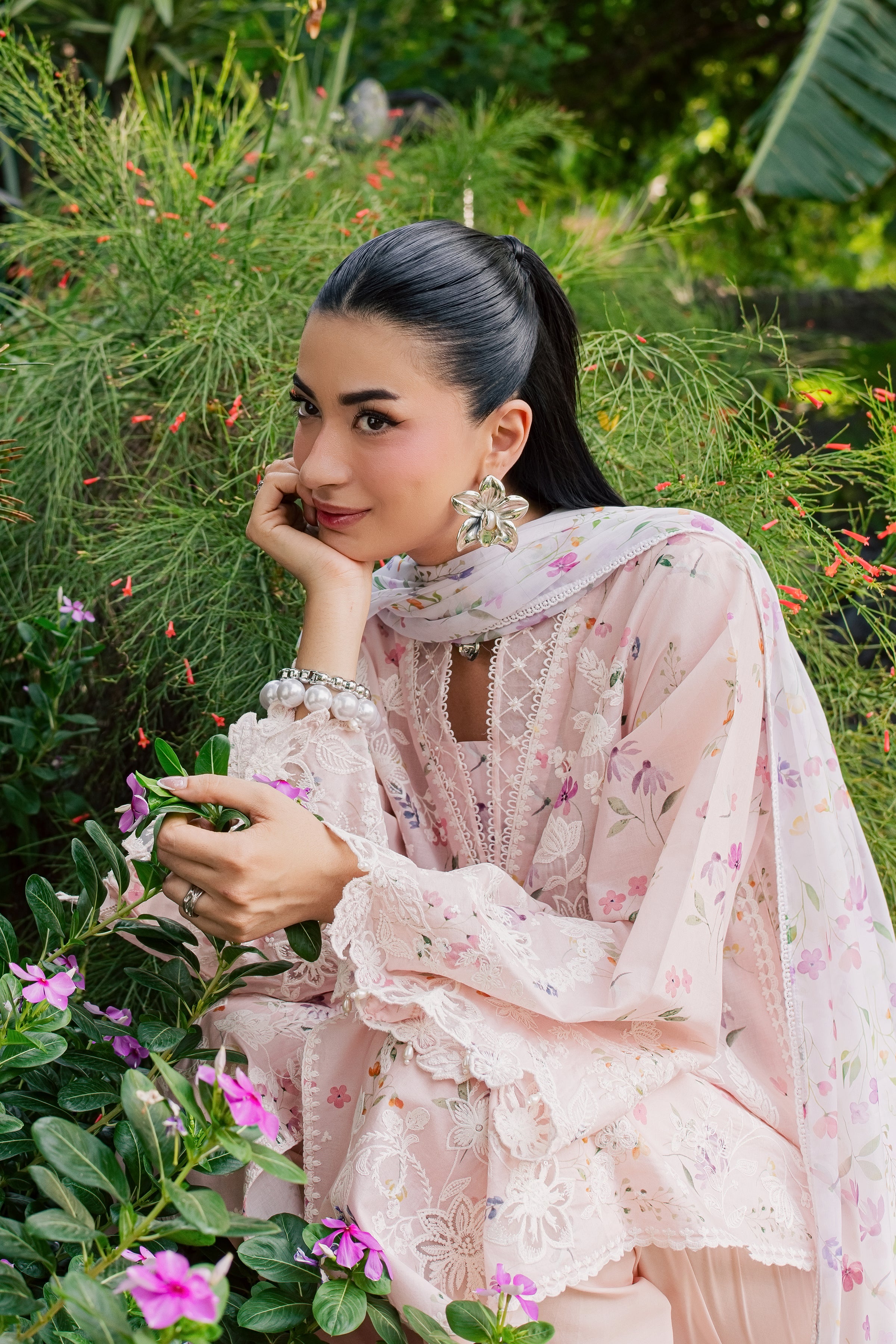  Sirel 3Pc - Luxury Embroidered Lawn BATIKSS26  BATIK   XS / Pink / Lawn-S / Pink / Lawn-M / Pink / Lawn-L / Pink / Lawn-XL / Pink / Lawn