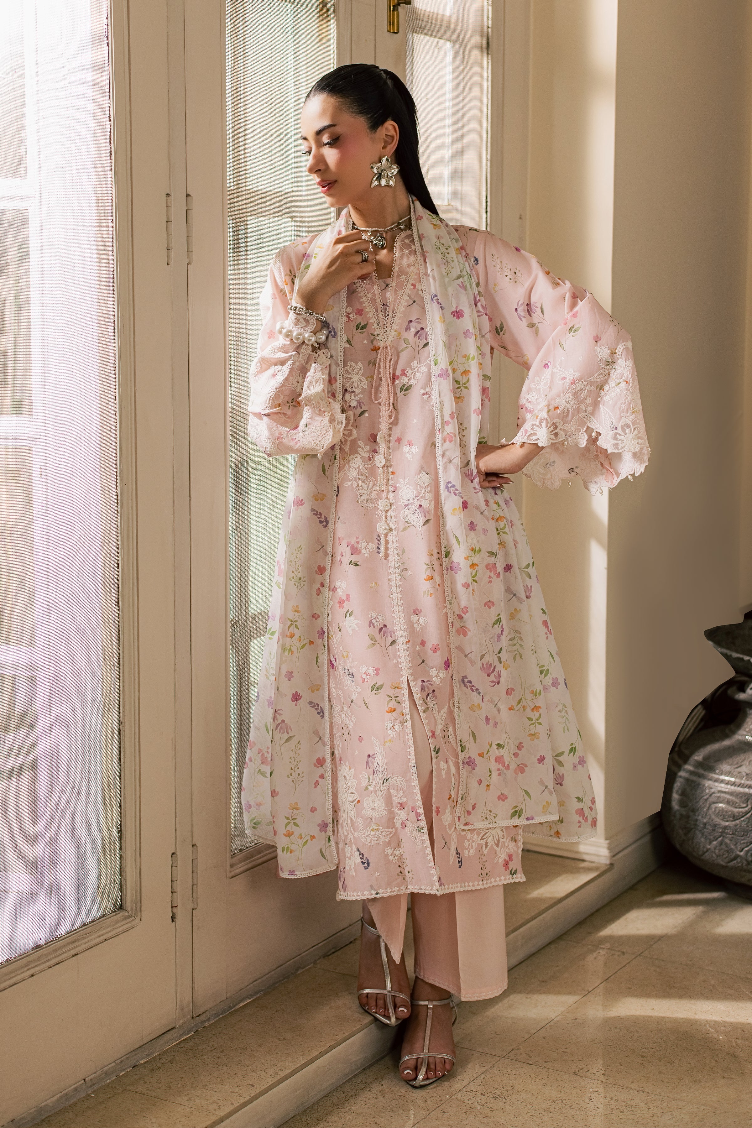  Sirel 3Pc - Luxury Embroidered Lawn BATIKSS26  BATIK   XS / Pink / Lawn-S / Pink / Lawn-M / Pink / Lawn-L / Pink / Lawn-XL / Pink / Lawn