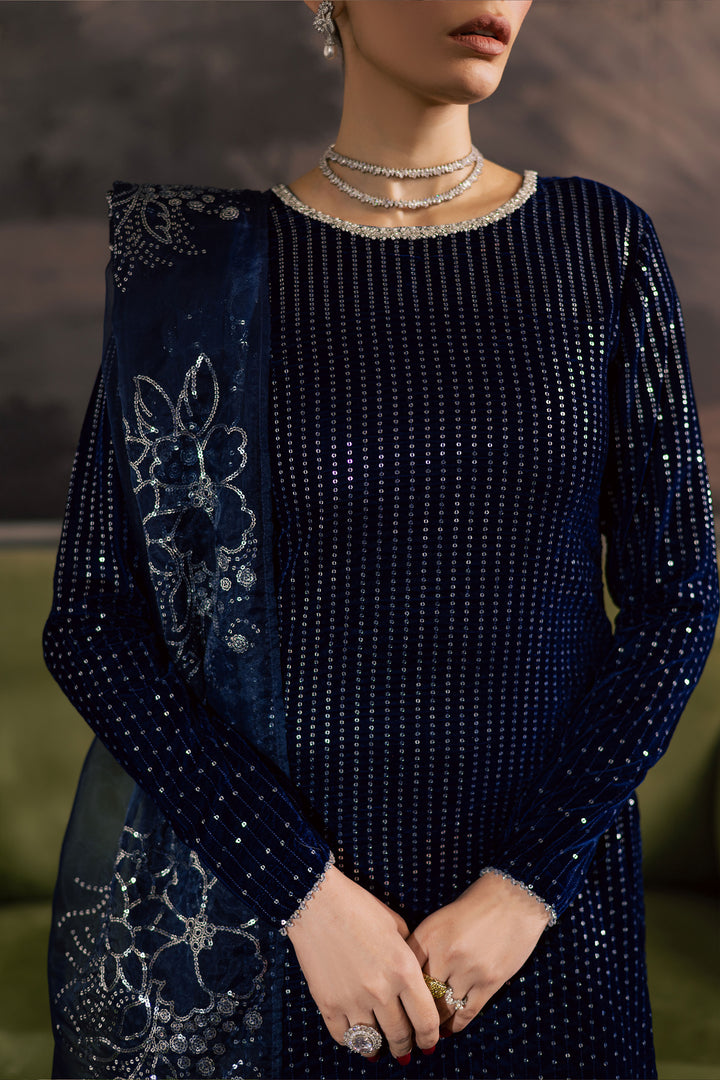  Skynote 3Pc - Velvet Luxe Pret BATIKLuxePRET2025  BATIK   XS / Electric Blue / Velvet-S / Electric Blue / Velvet-M / Electric Blue / Velvet-L / Electric Blue / Velvet-XL / Electric Blue / Velvet