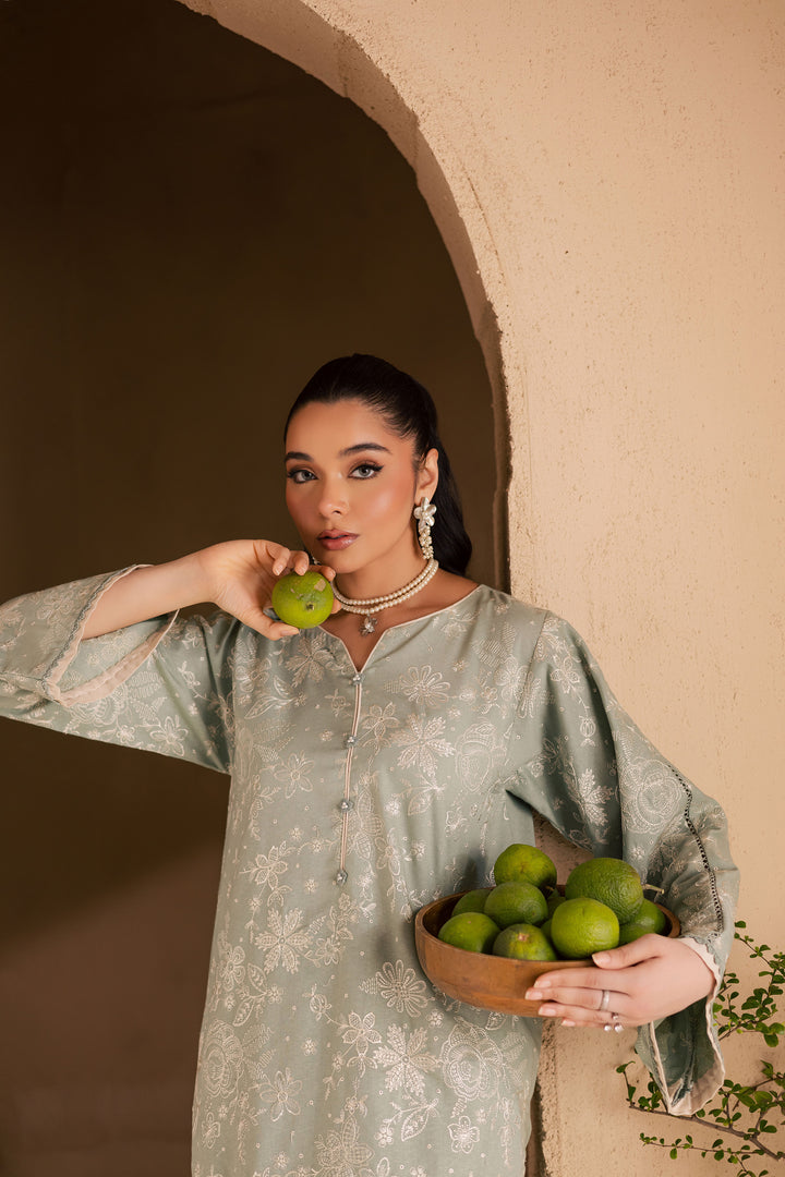  Snow Puff 2Pc - Embroidered Khaddar Dress BATIK WINTER PRET 2025  BATIK   XS / Sea Green / Khaddar-S / Sea Green / Khaddar-M / Sea Green / Khaddar-L / Sea Green / Khaddar-XL / Sea Green / Khaddar
