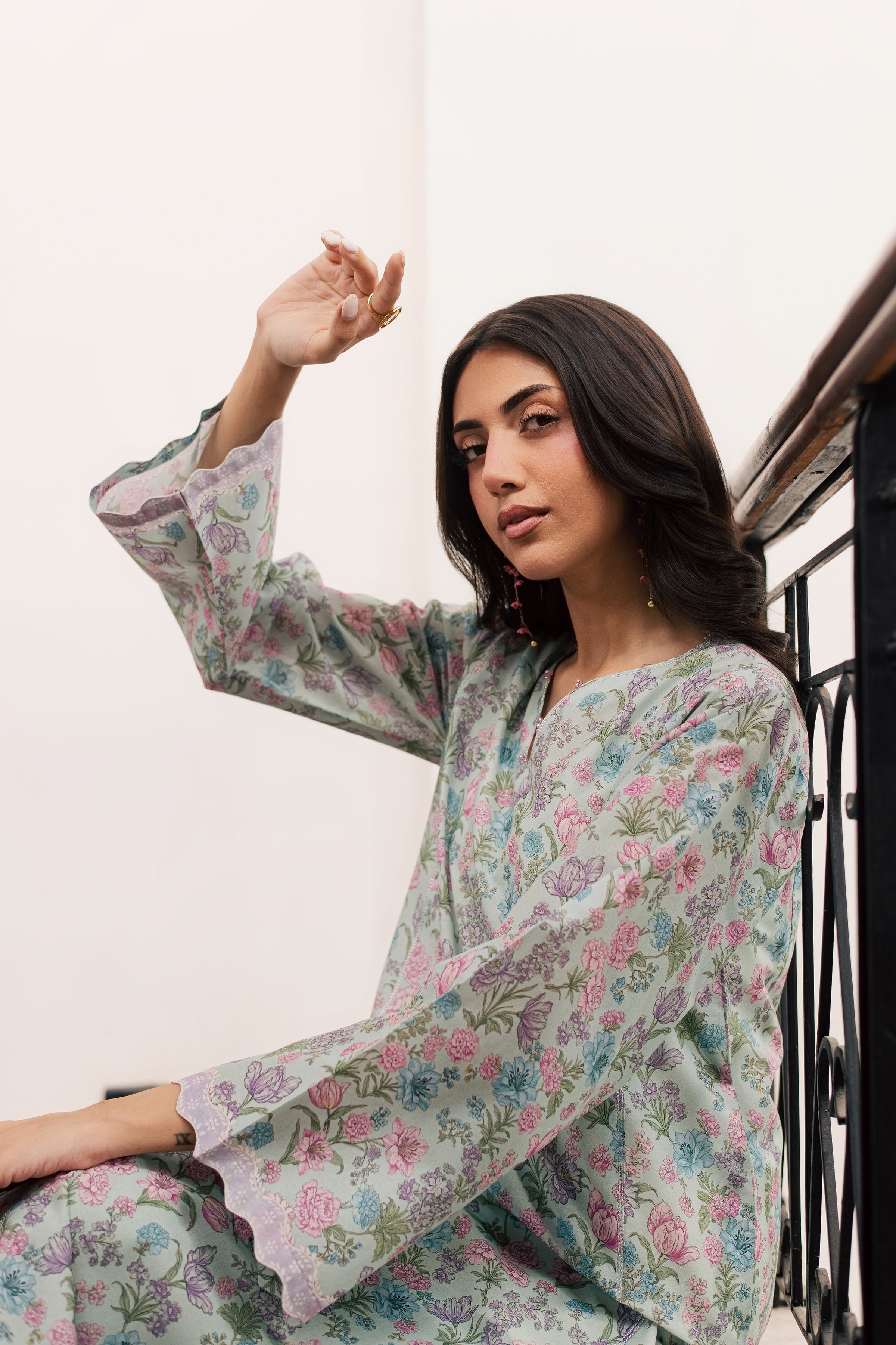  Snowy 2Pc - Printed Lawn Dress BATIKSS26  BATIK   XS / Blue / Lawn-S / Blue / Lawn-M / Blue / Lawn-L / Blue / Lawn-XL / Blue / Lawn