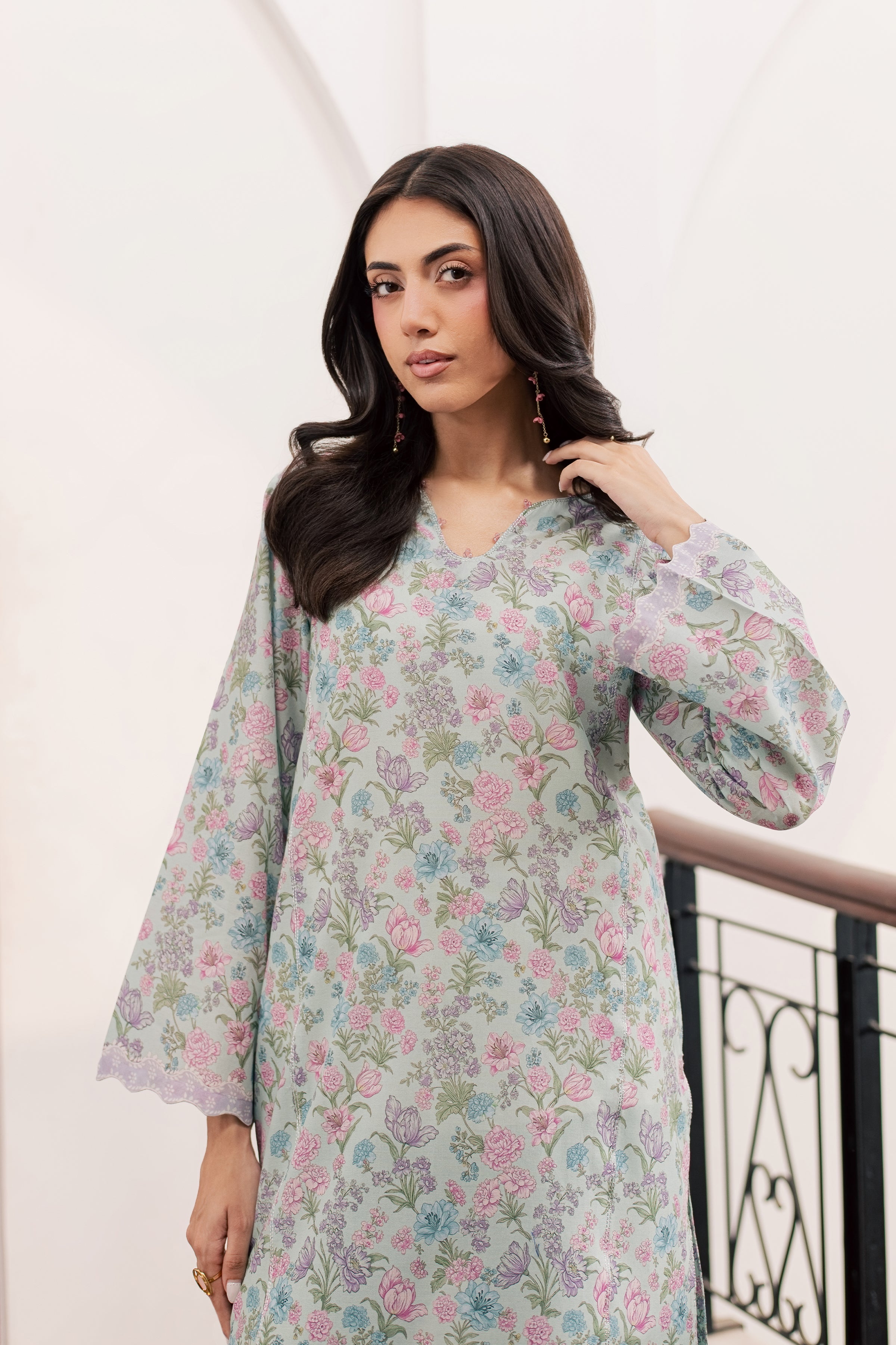  Snowy 2Pc - Printed Lawn Dress BATIKSS26  BATIK   XS / Blue / Lawn-S / Blue / Lawn-M / Blue / Lawn-L / Blue / Lawn-XL / Blue / Lawn