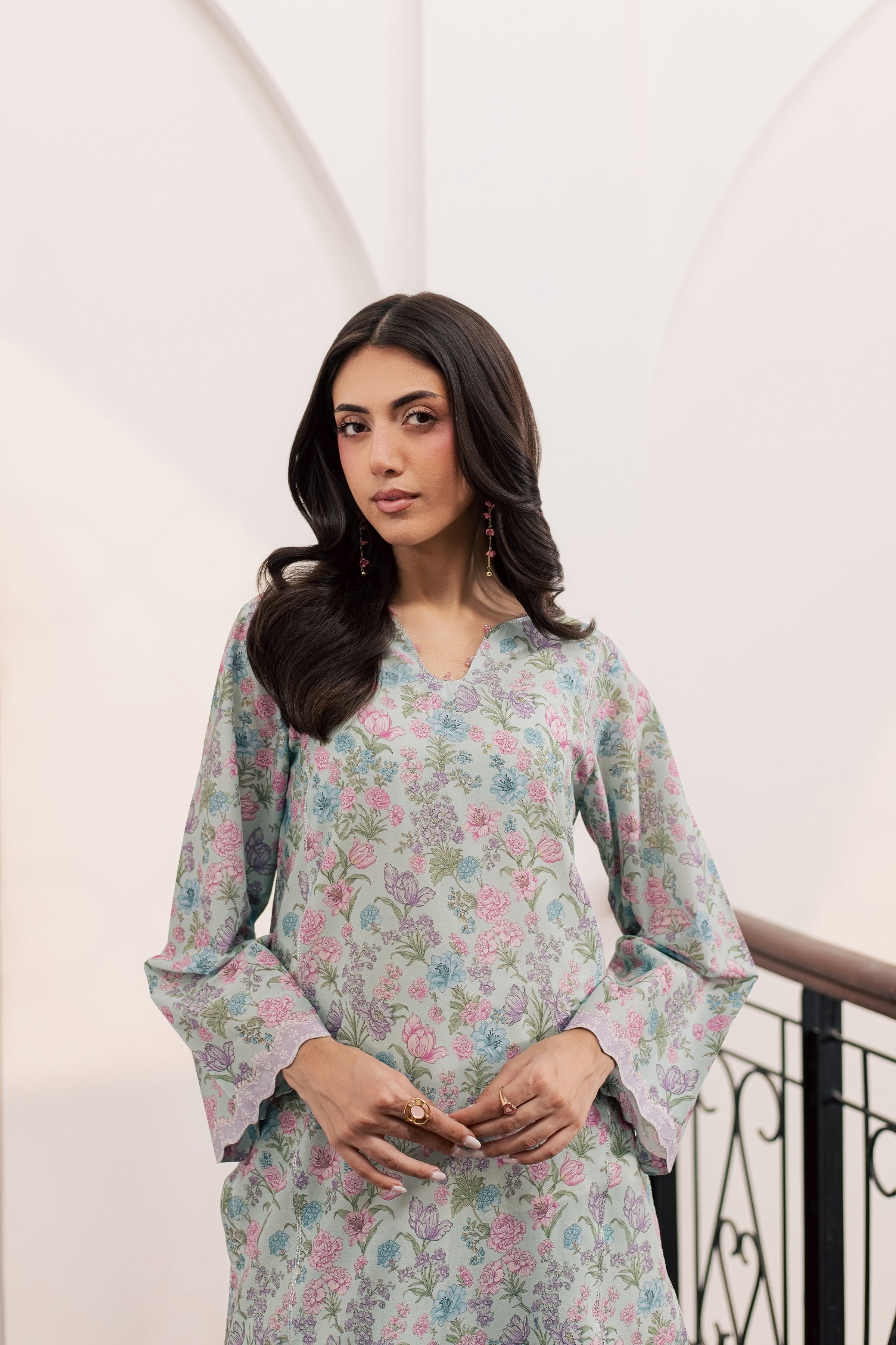  Snowy 2Pc - Printed Lawn Dress BATIKSS26  BATIK   XS / Blue / Lawn-S / Blue / Lawn-M / Blue / Lawn-L / Blue / Lawn-XL / Blue / Lawn