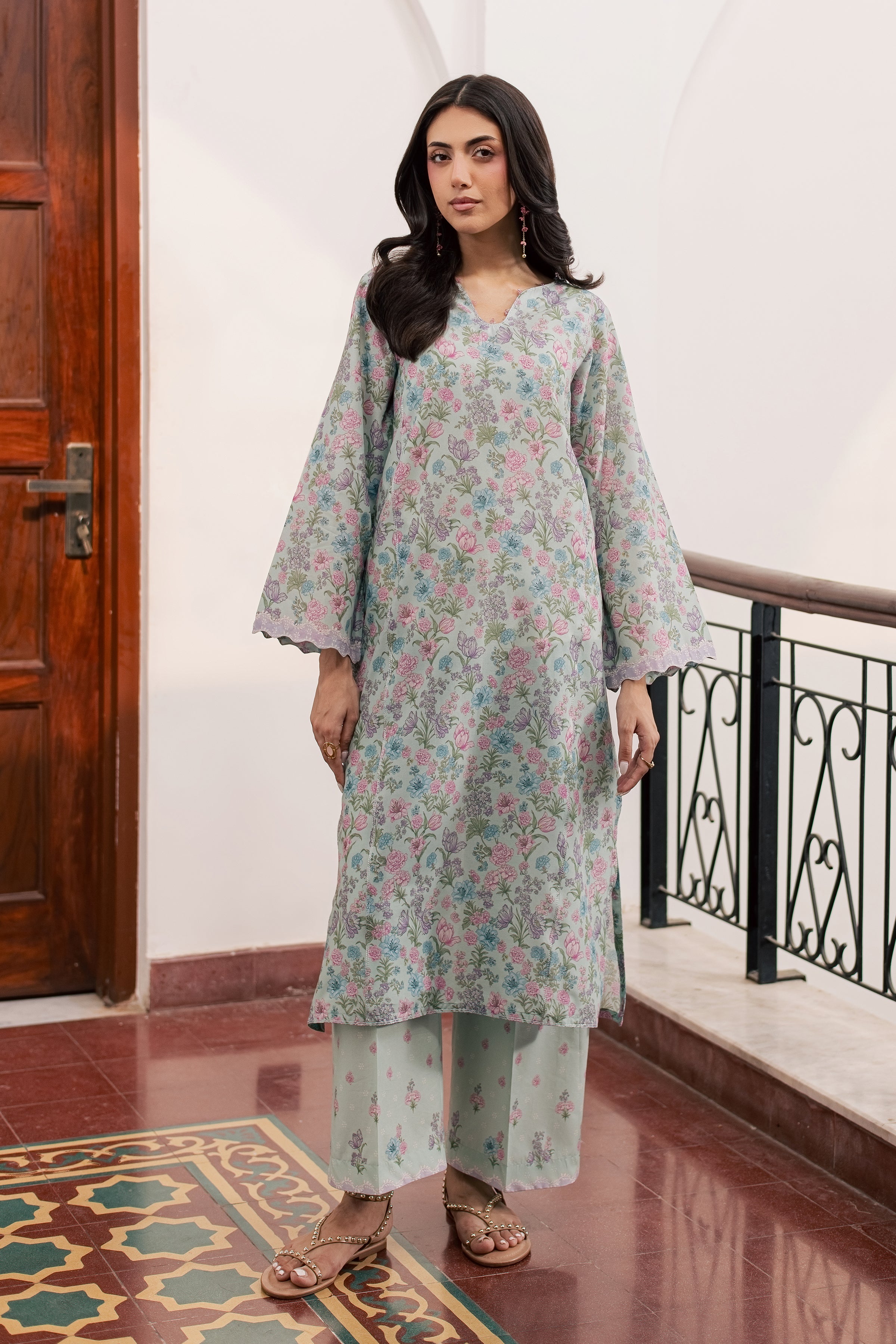  Snowy 2Pc - Printed Lawn Dress BATIKSS26  BATIK   XS / Blue / Lawn-S / Blue / Lawn-M / Blue / Lawn-L / Blue / Lawn-XL / Blue / Lawn