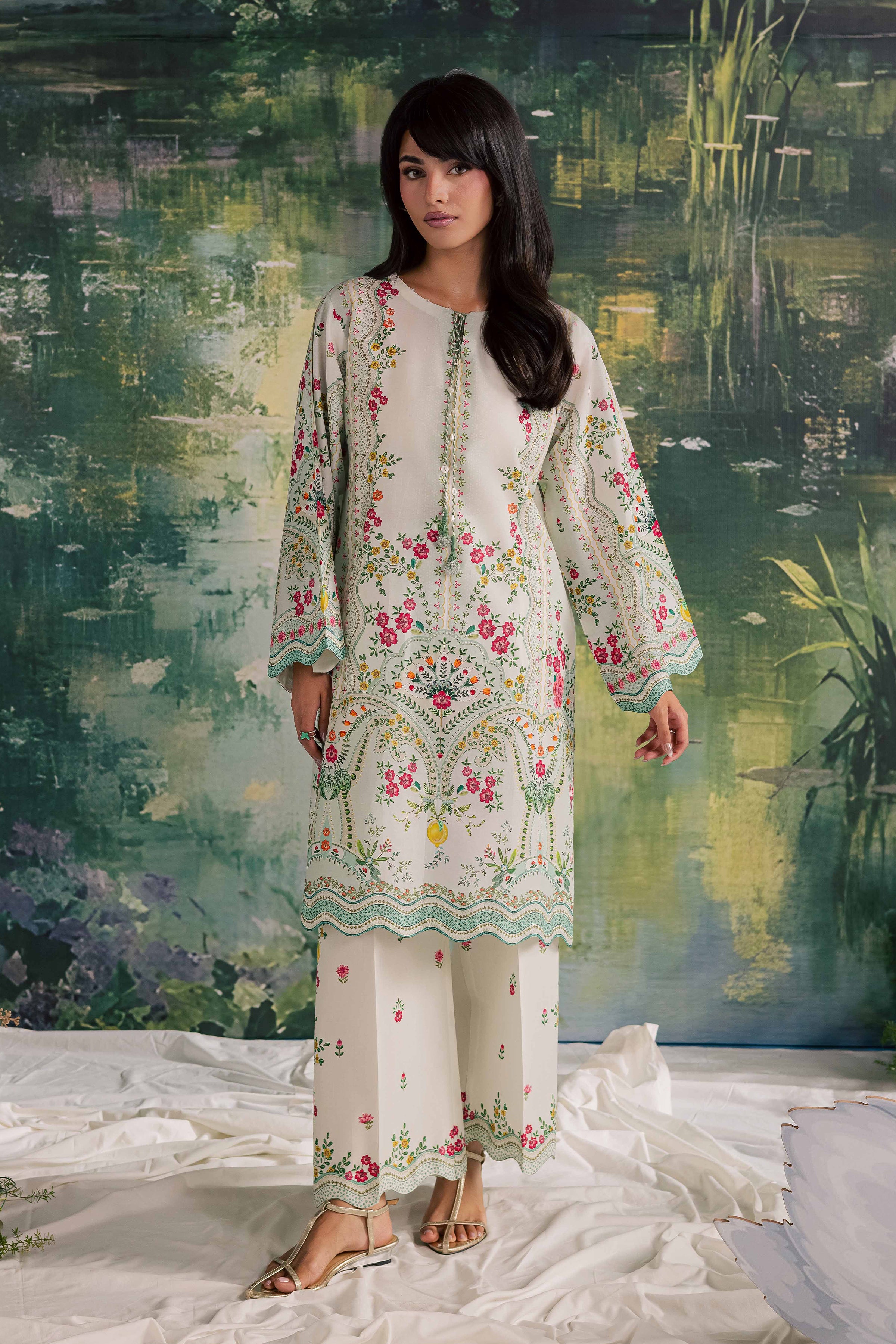  Soha 2Pc - Printed Lawn Dress BATIKSS26  BATIK   XS / Off White / Lawn-S / Off White / Lawn-M / Off White / Lawn-L / Off White / Lawn-XL / Off White / Lawn