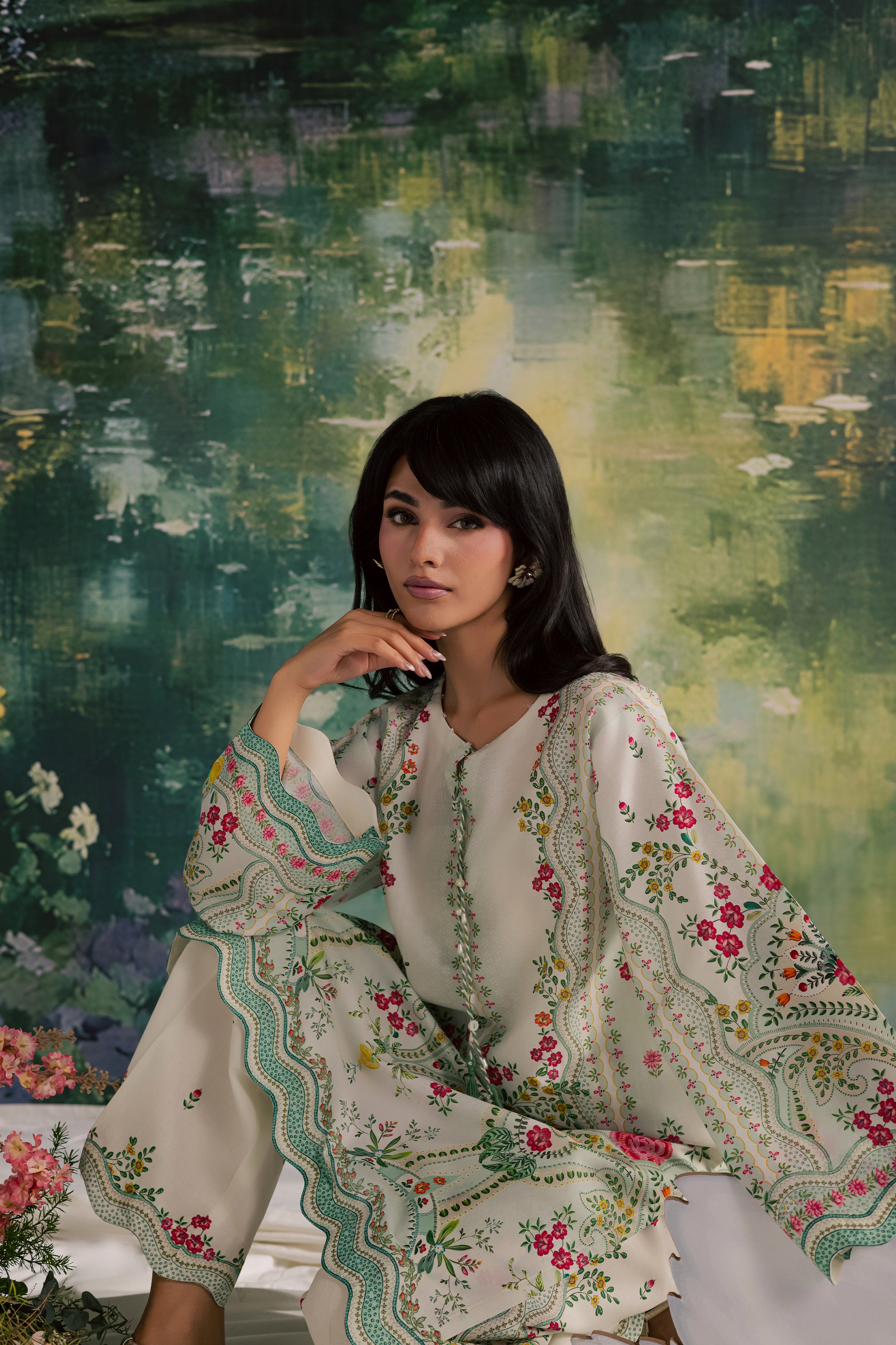  Soha 2Pc - Printed Lawn Dress BATIKSS26  BATIK   XS / Off White / Lawn-S / Off White / Lawn-M / Off White / Lawn-L / Off White / Lawn-XL / Off White / Lawn