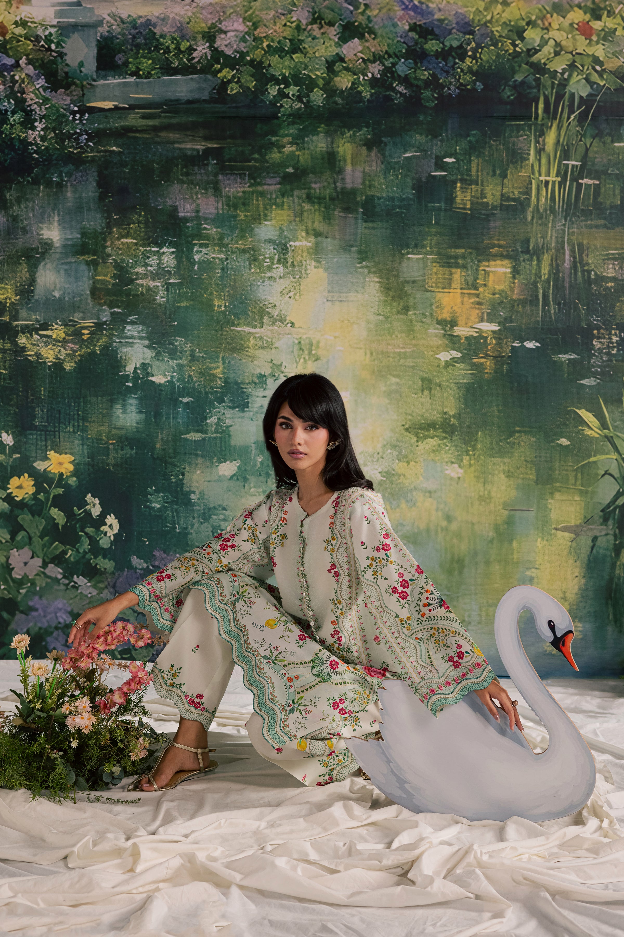  Soha 2Pc - Printed Lawn Dress BATIKSS26  BATIK   XS / Off White / Lawn-S / Off White / Lawn-M / Off White / Lawn-L / Off White / Lawn-XL / Off White / Lawn