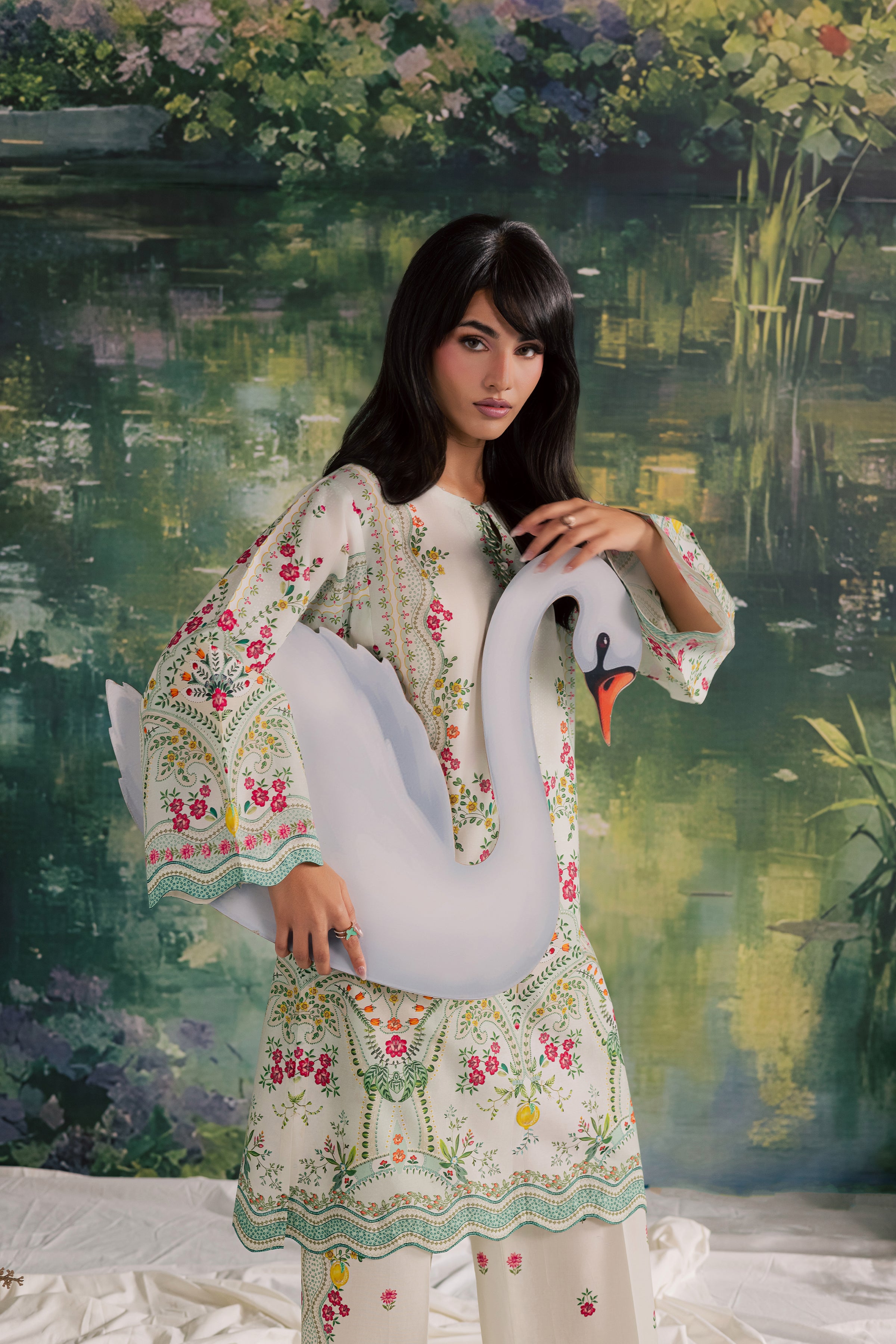 Soha 2Pc - Printed Lawn Dress BATIKSS26  BATIK   XS / Off White / Lawn-S / Off White / Lawn-M / Off White / Lawn-L / Off White / Lawn-XL / Off White / Lawn