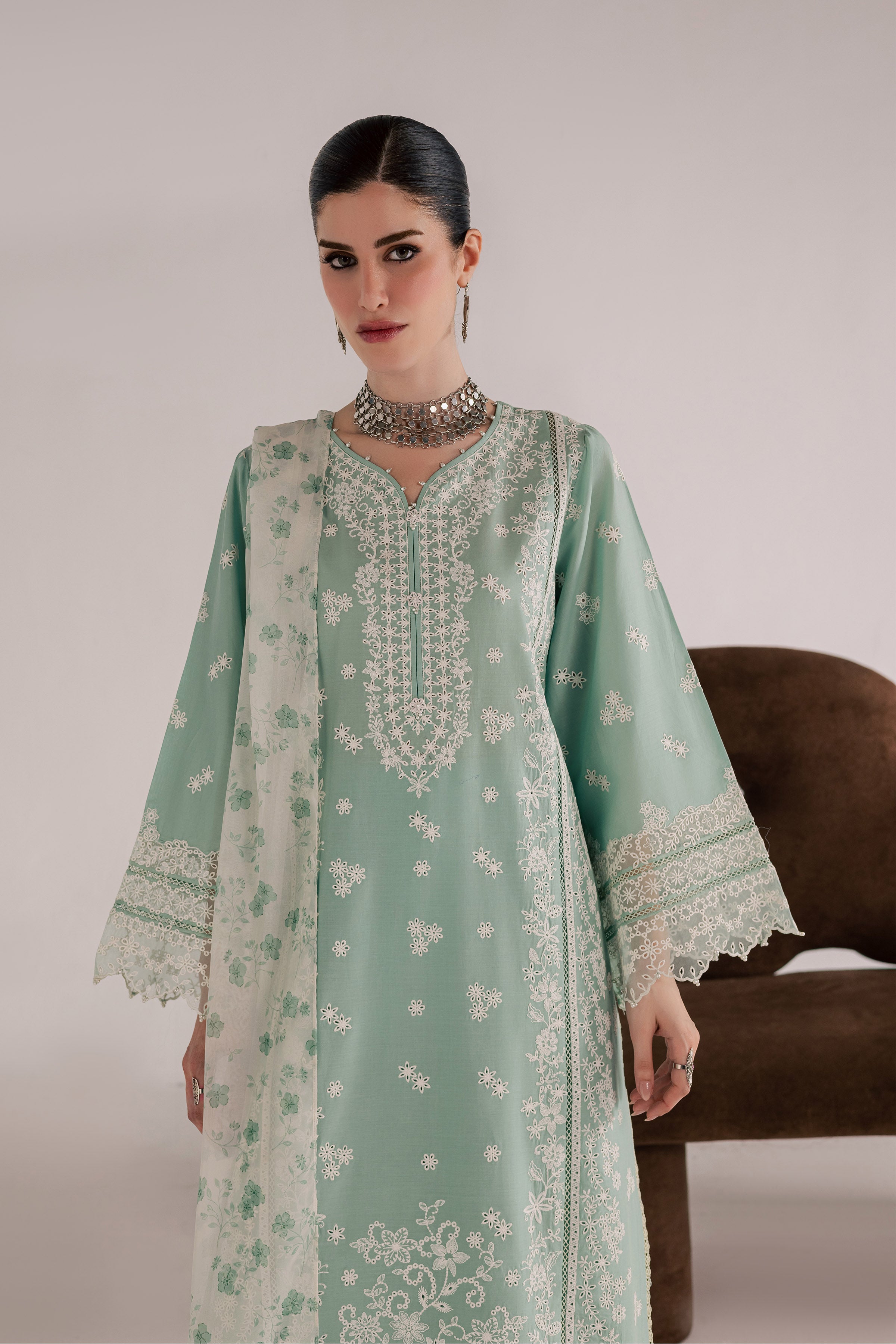  Sohaye 3Pc - Festive Eid Pret BATIKSS26  BATIK   XS / Pearly Blue / Pima Lawn-S / Pearly Blue / Pima Lawn-M / Pearly Blue / Pima Lawn-L / Pearly Blue / Pima Lawn-XL / Pearly Blue / Pima Lawn