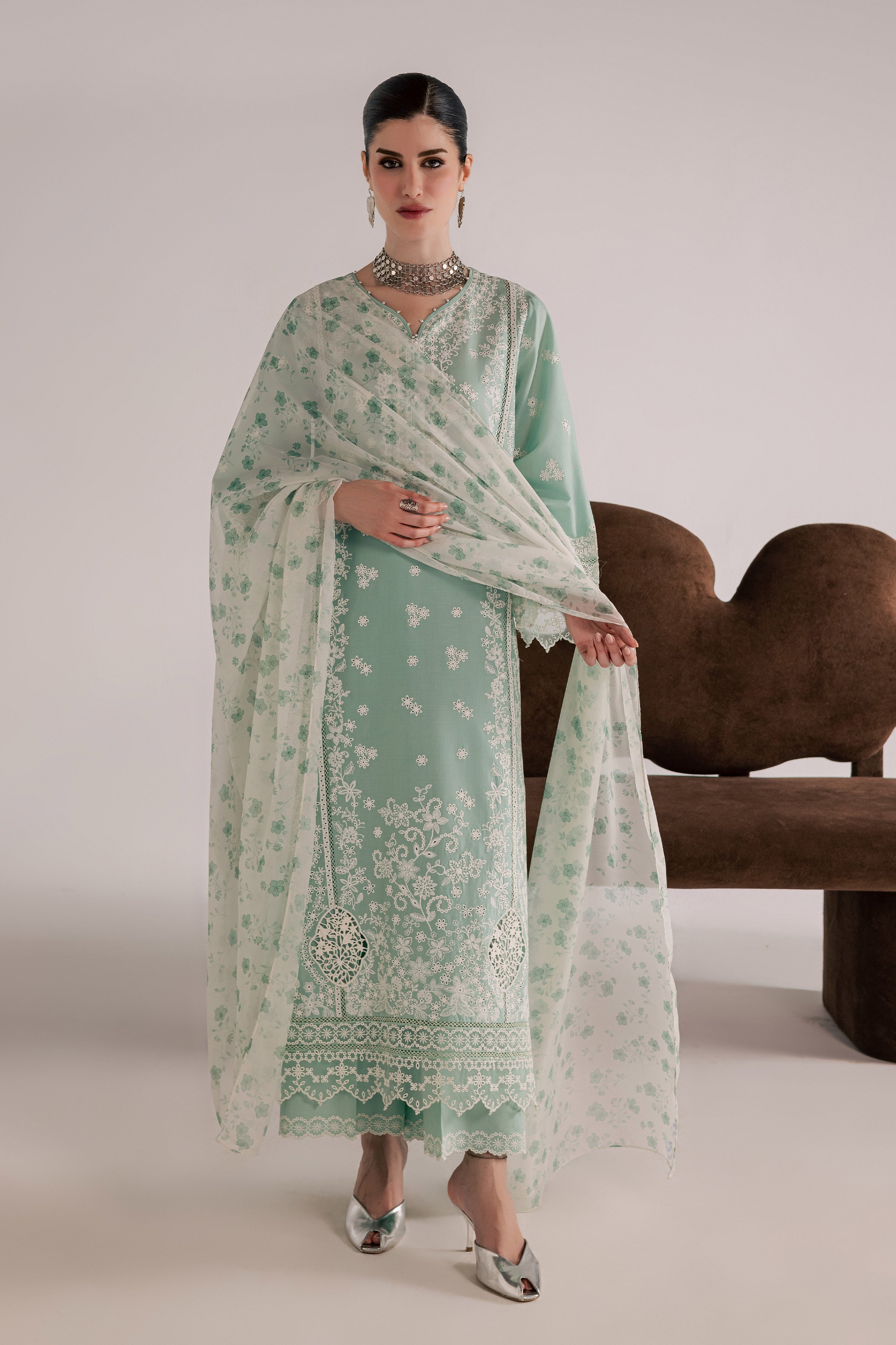  Sohaye 3Pc - Festive Eid Pret BATIKSS26  BATIK   XS / Pearly Blue / Pima Lawn-S / Pearly Blue / Pima Lawn-M / Pearly Blue / Pima Lawn-L / Pearly Blue / Pima Lawn-XL / Pearly Blue / Pima Lawn