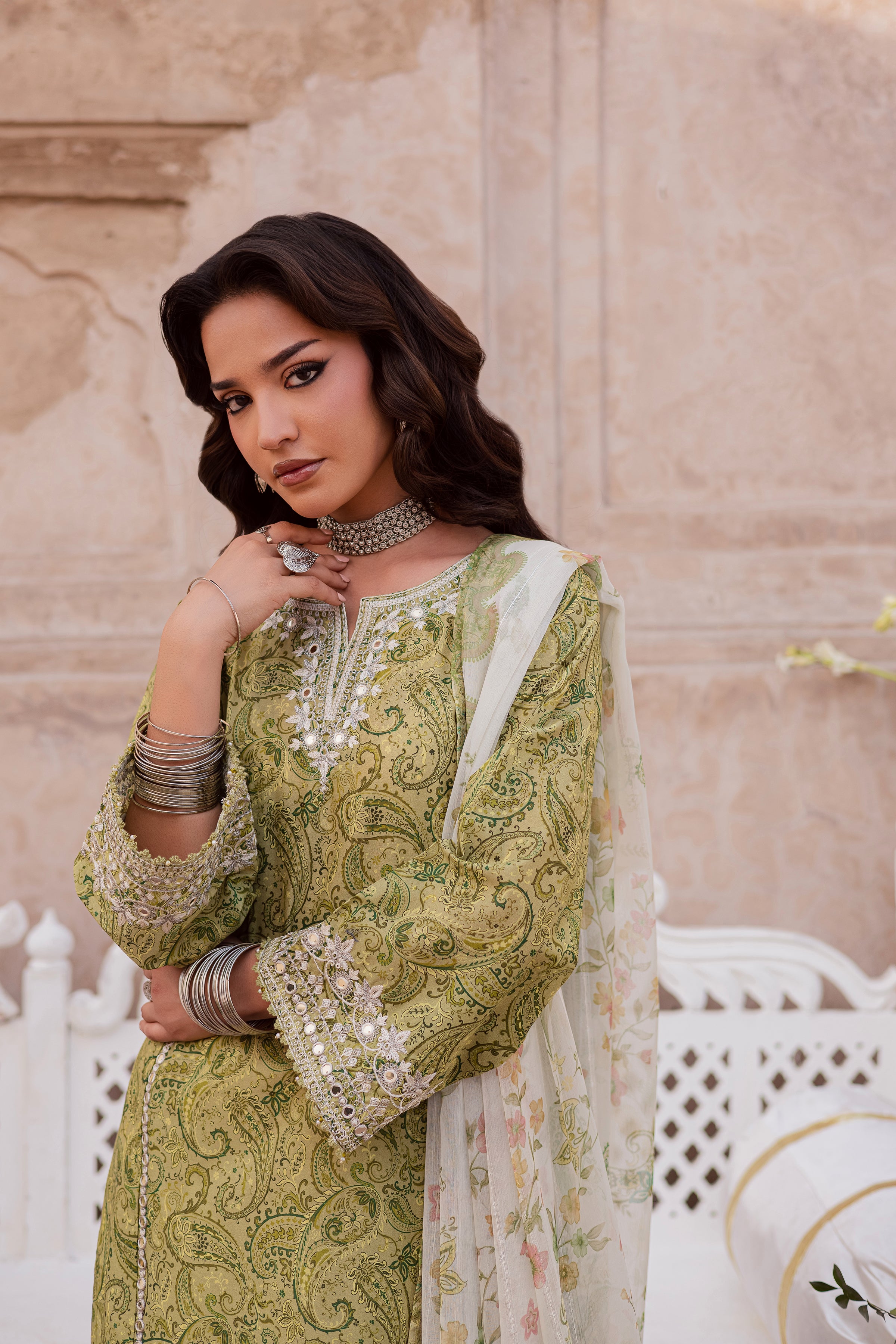  Solan 3Pc - Festive Eid Prints BATIKEID2026  BATIK   XS / Green / Lawn-S / Green / Lawn-M / Green / Lawn-L / Green / Lawn-XL / Green / Lawn