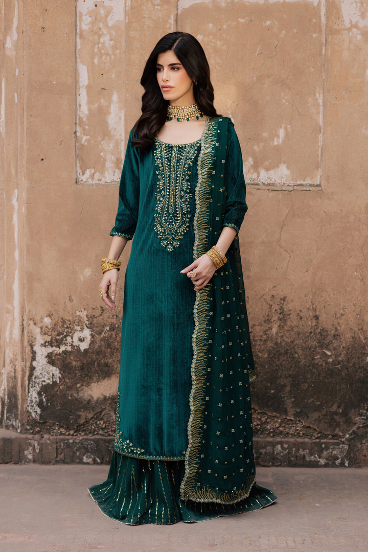  Solesta 3Pc - Velvet Formal Dress BATIKstudio  BATIK   S / Dark Green / Velvet-M / Dark Green / Velvet-L / Dark Green / Velvet