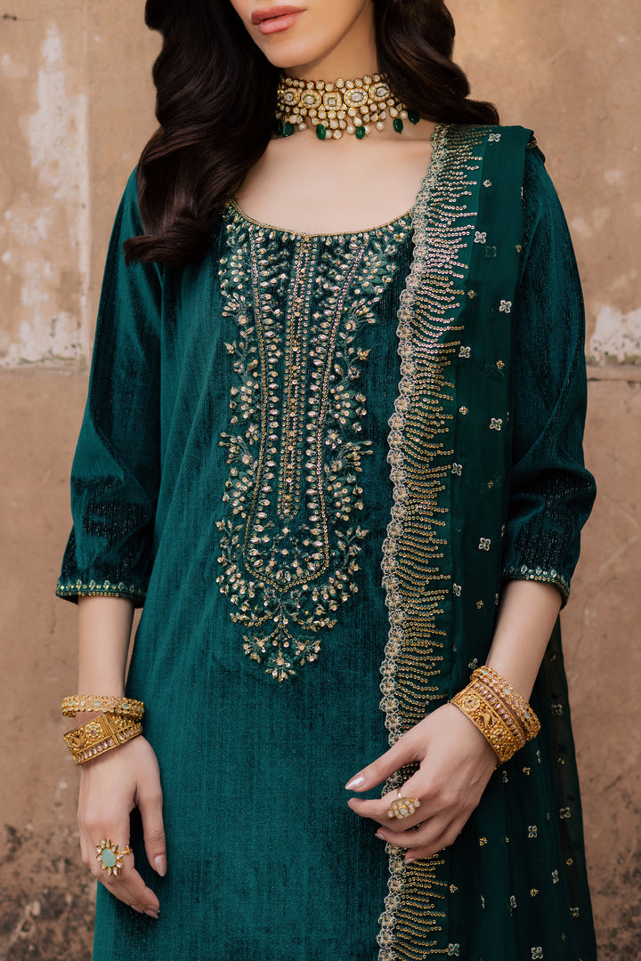  Solesta 3Pc - Velvet Formal Dress BATIKstudio  BATIK   S / Dark Green / Velvet-M / Dark Green / Velvet-L / Dark Green / Velvet